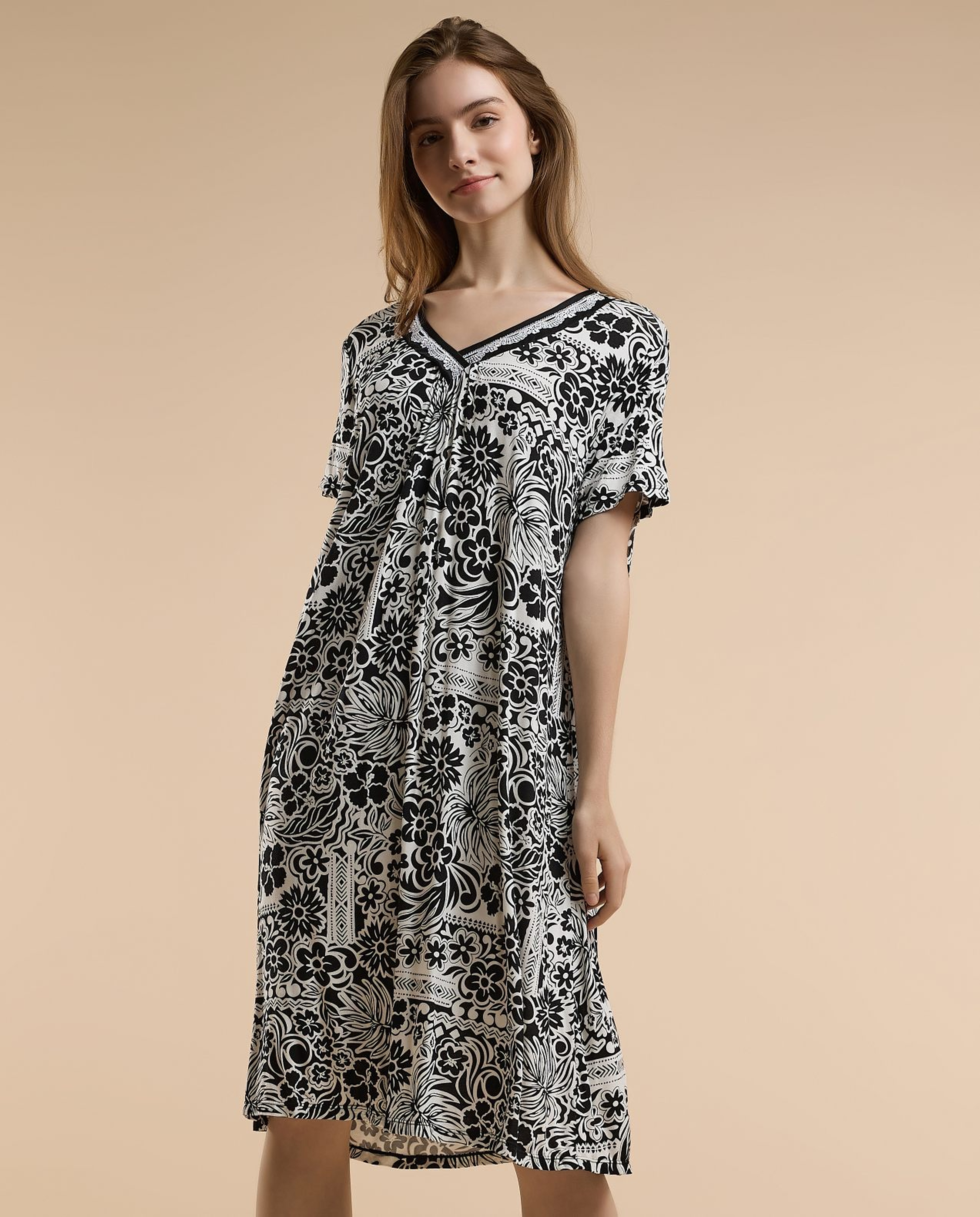 Floral Print Nightdress