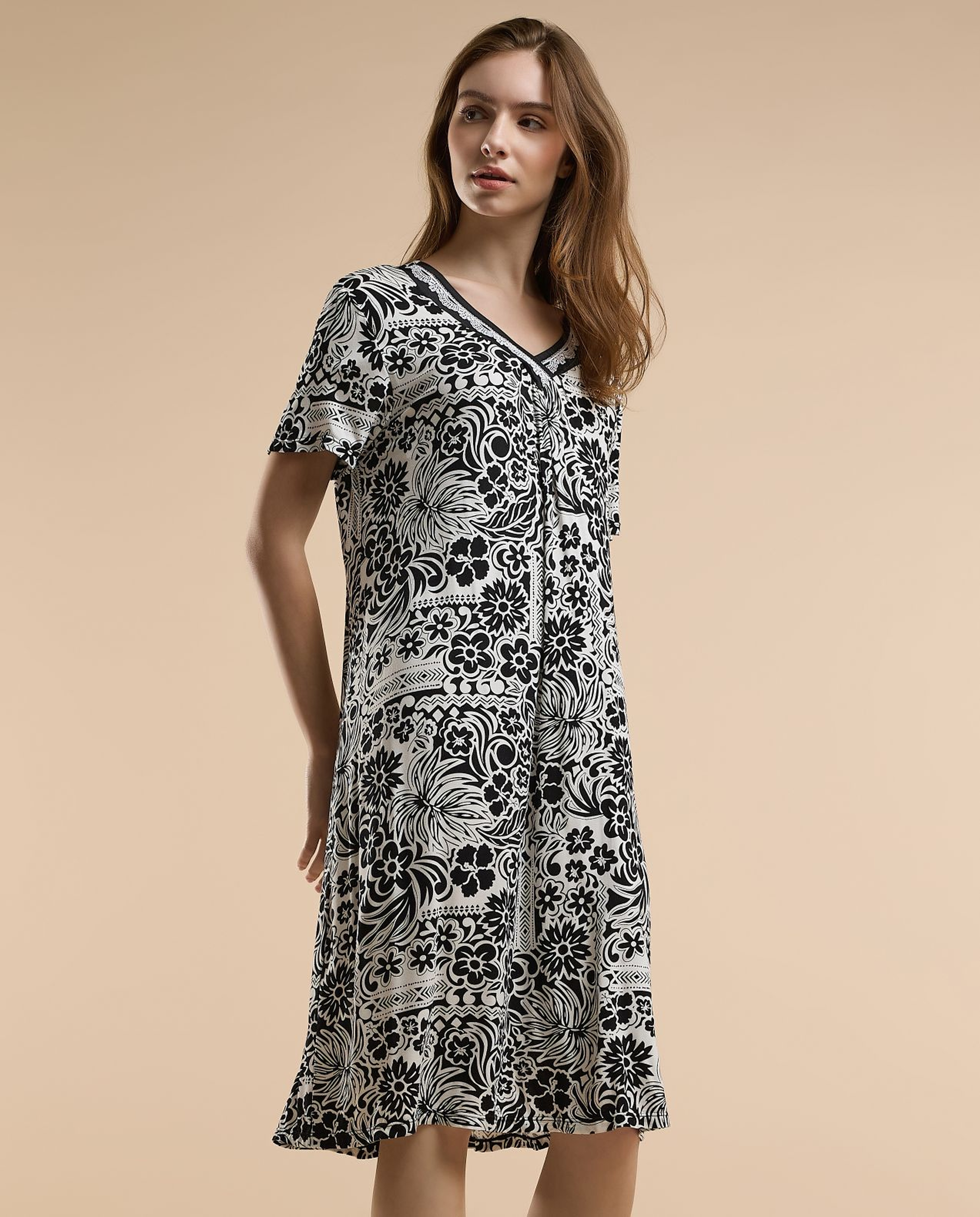 Floral Print Nightdress