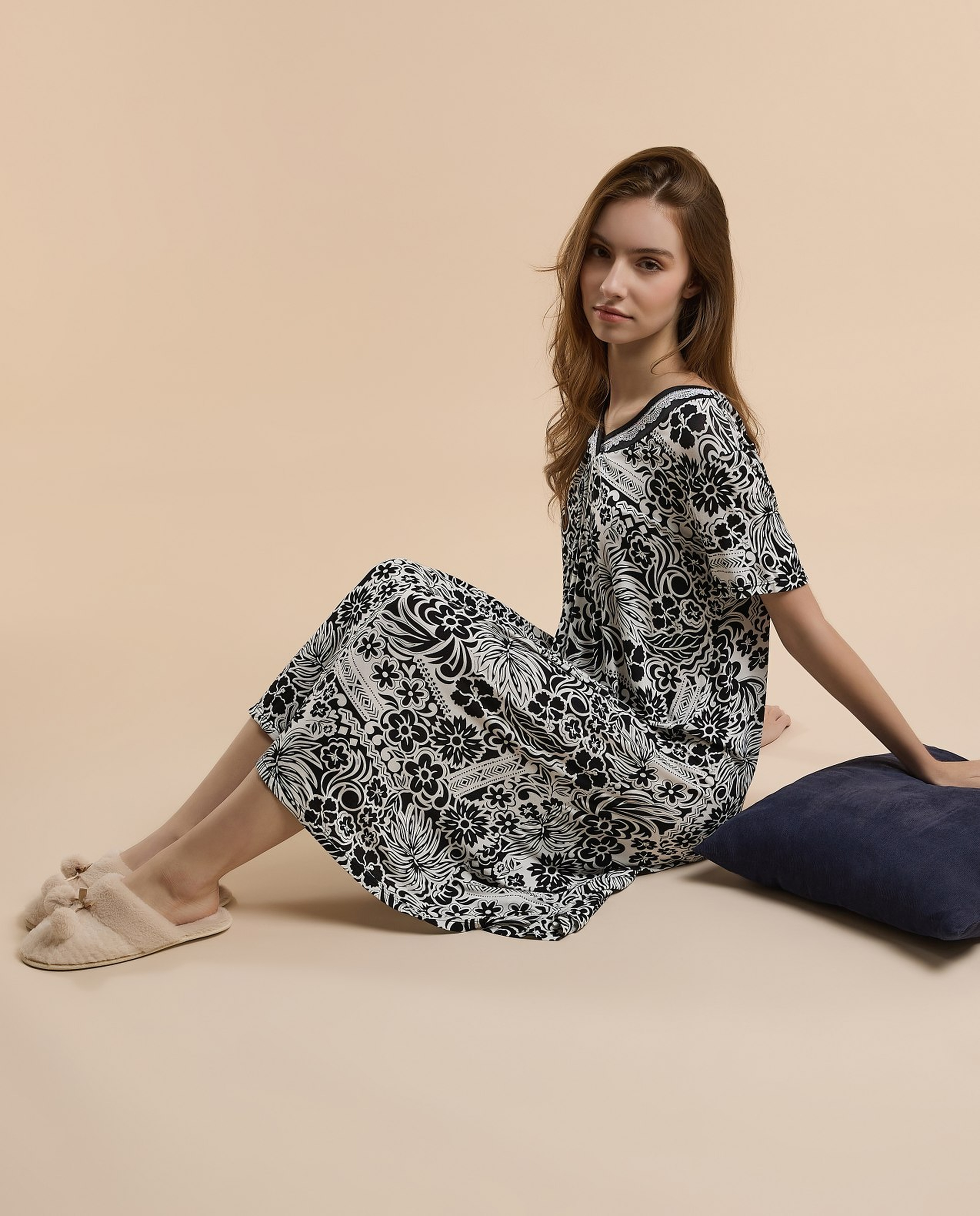 Floral Print Nightdress