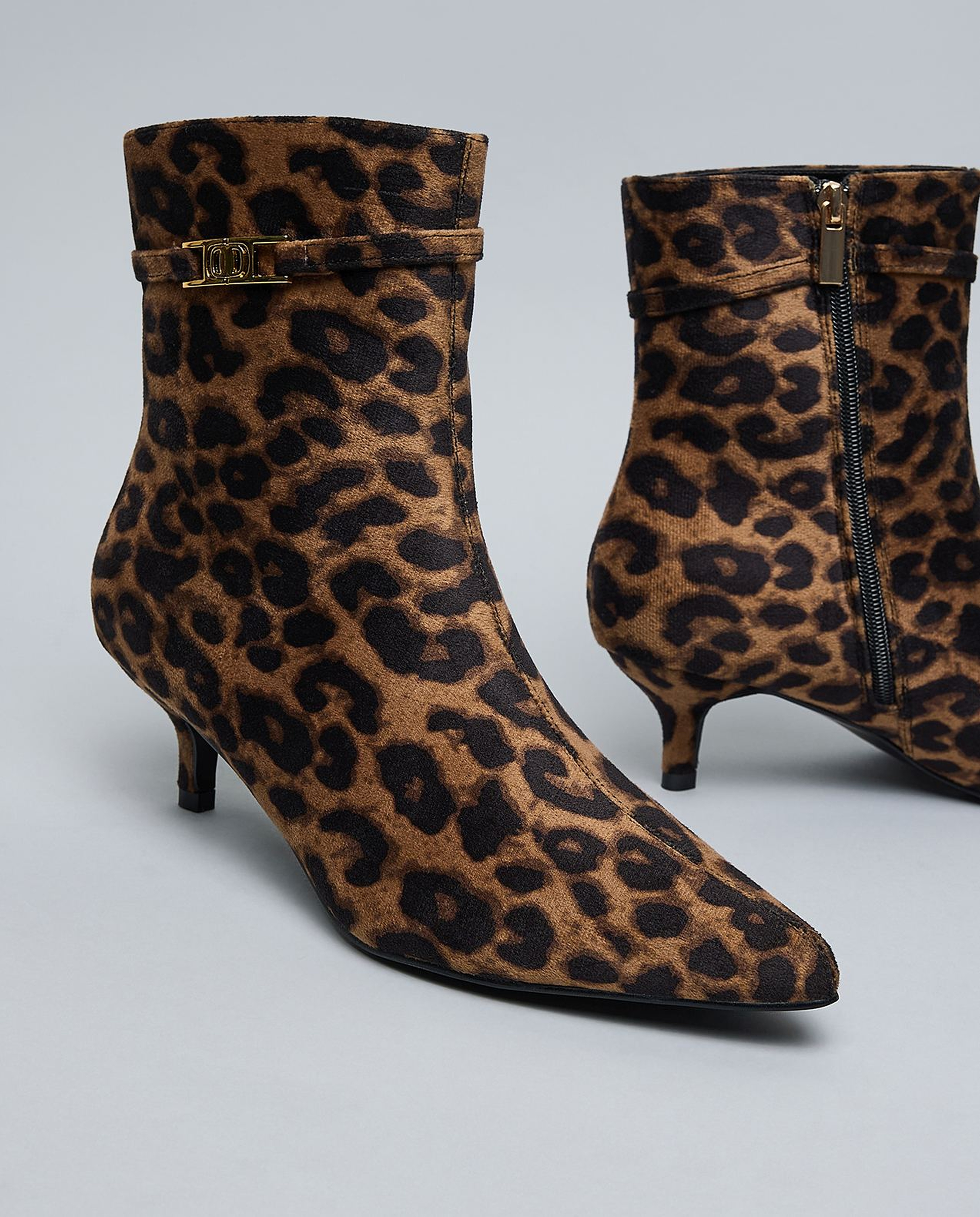 Animal Patterned Ankle Boots