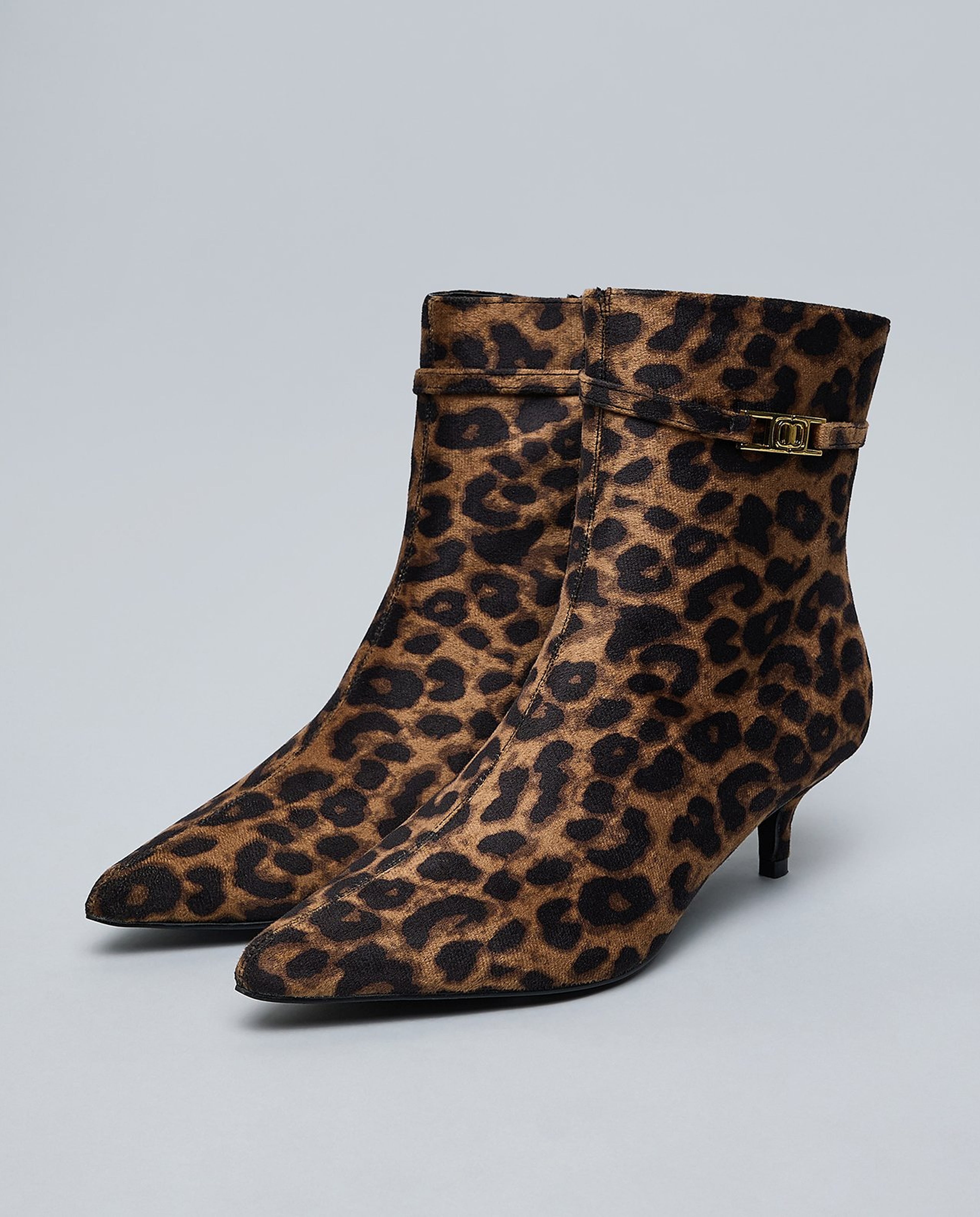 Animal Patterned Ankle Boots