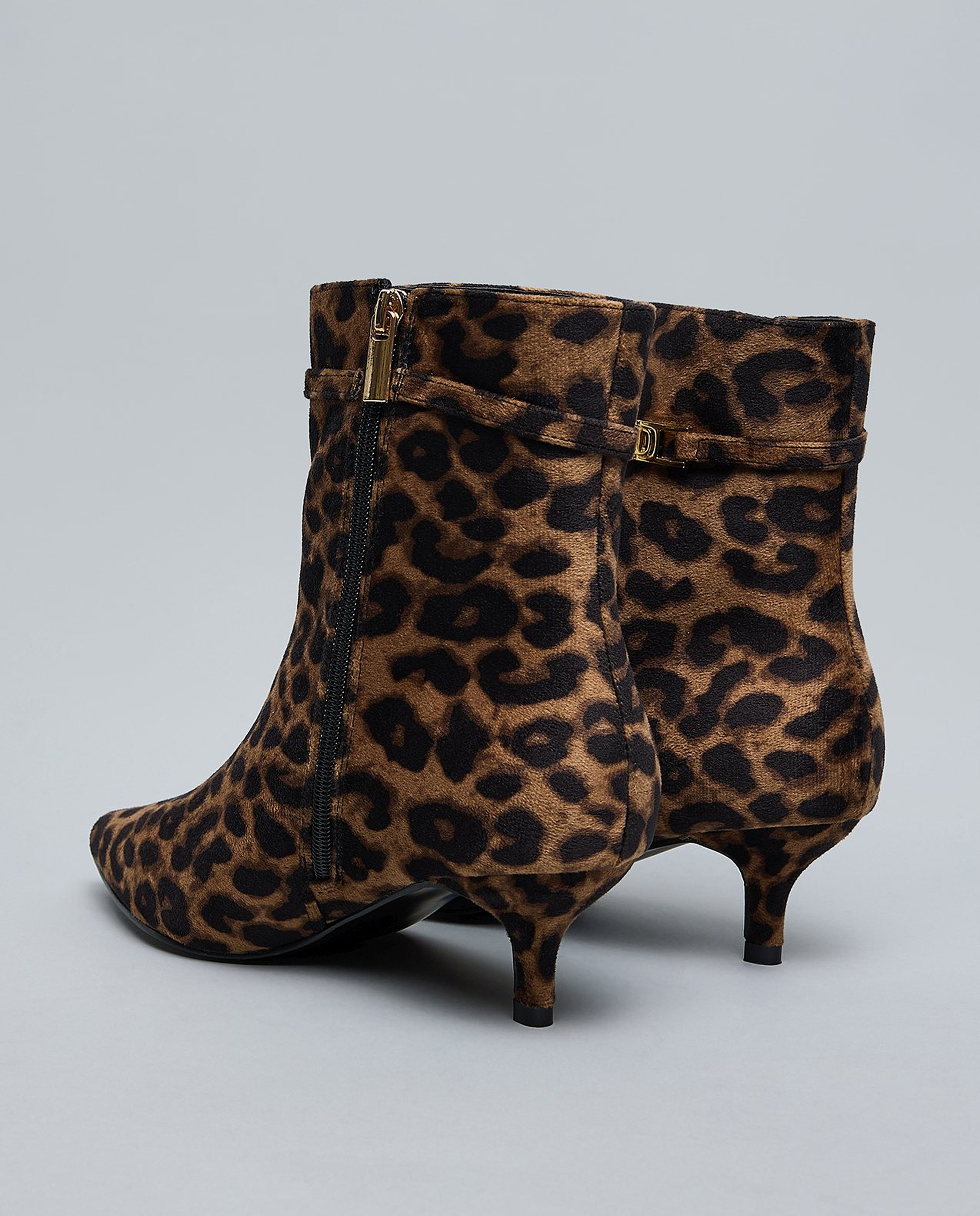 Animal Patterned Ankle Boots