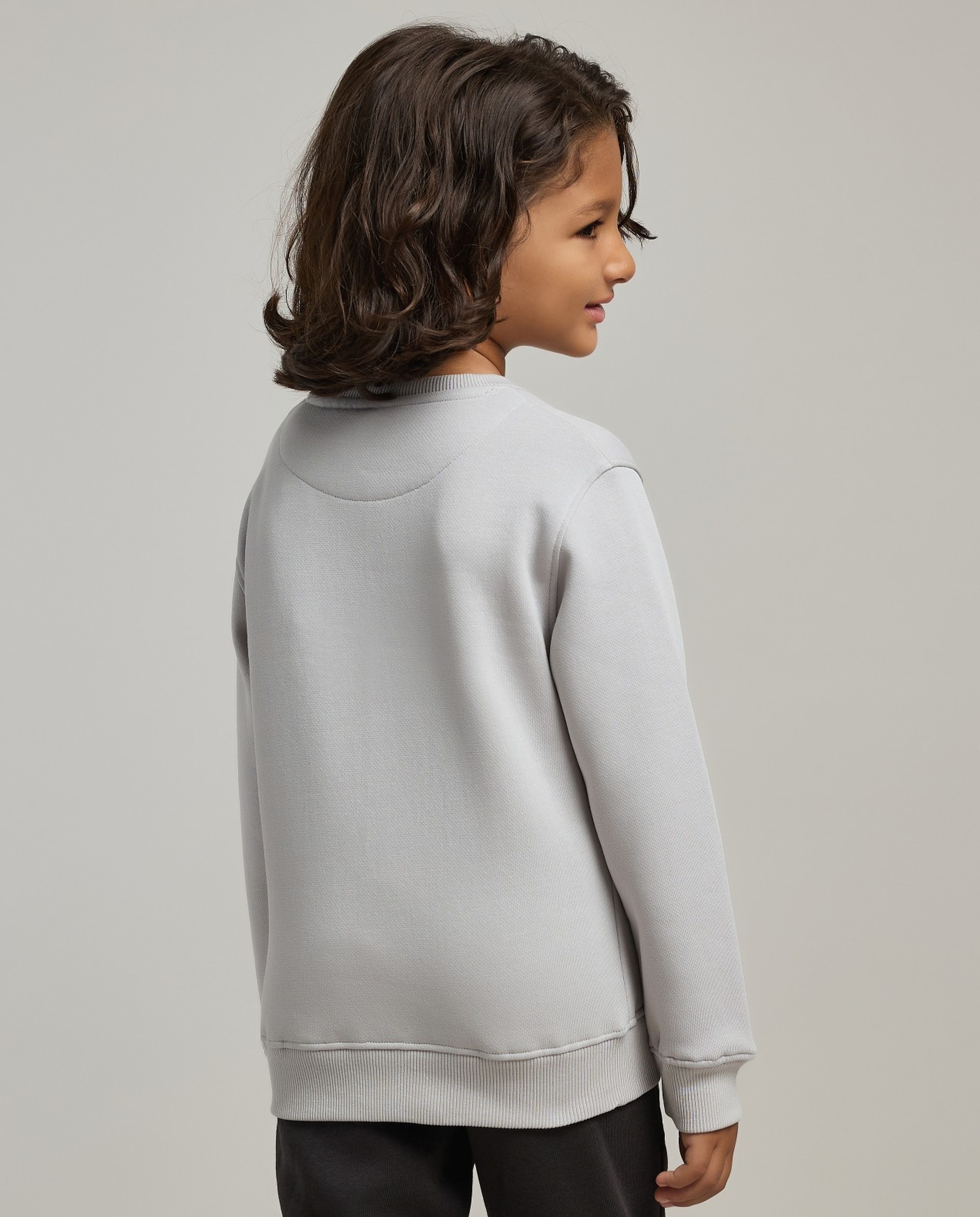 Printed Sweatshirt with Crew Neck and Long Sleeves