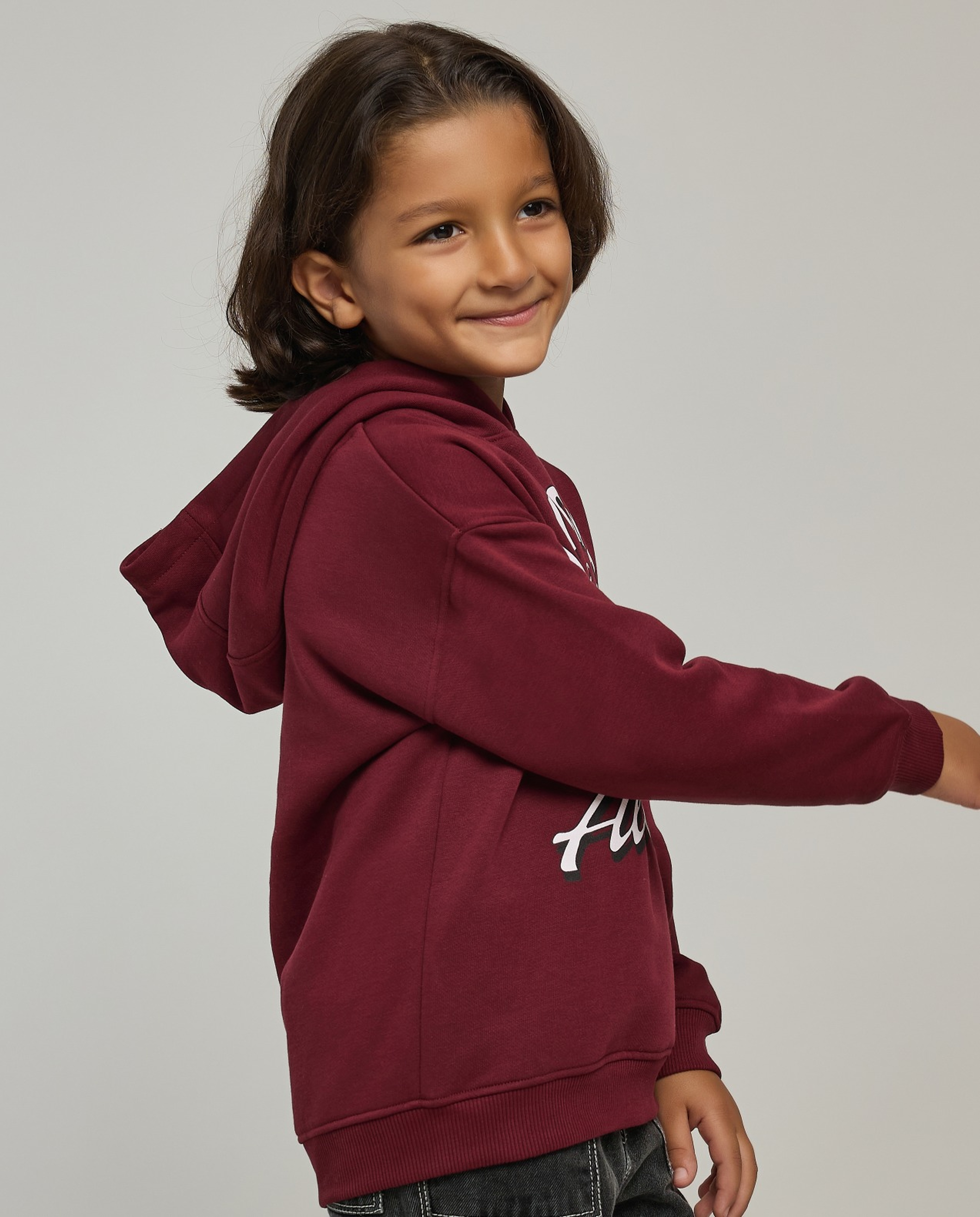 Printed Sweatshirt with Crew Neck and Long Sleeves