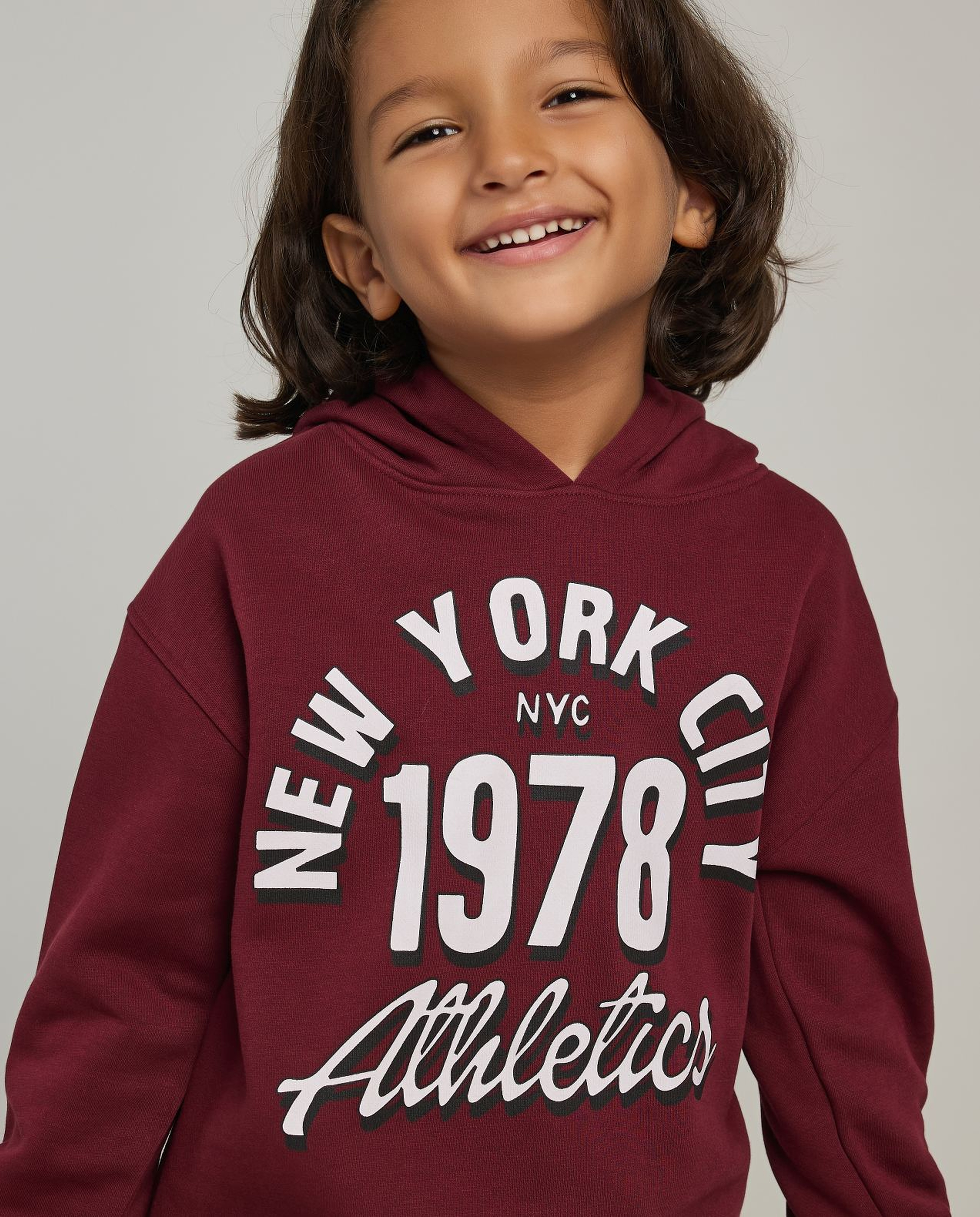 Printed Sweatshirt with Crew Neck and Long Sleeves