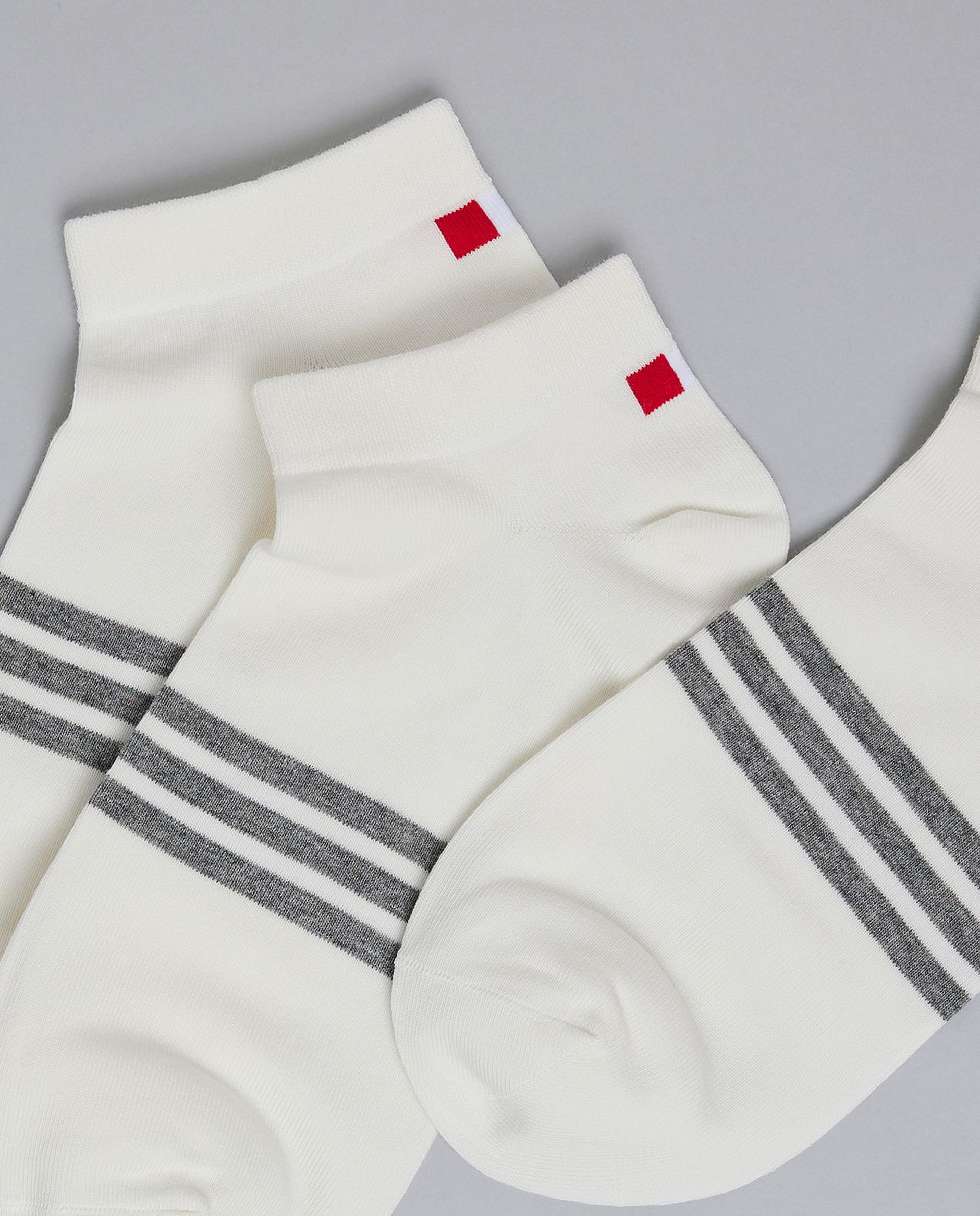 3 Pack Striped Ankle Socks