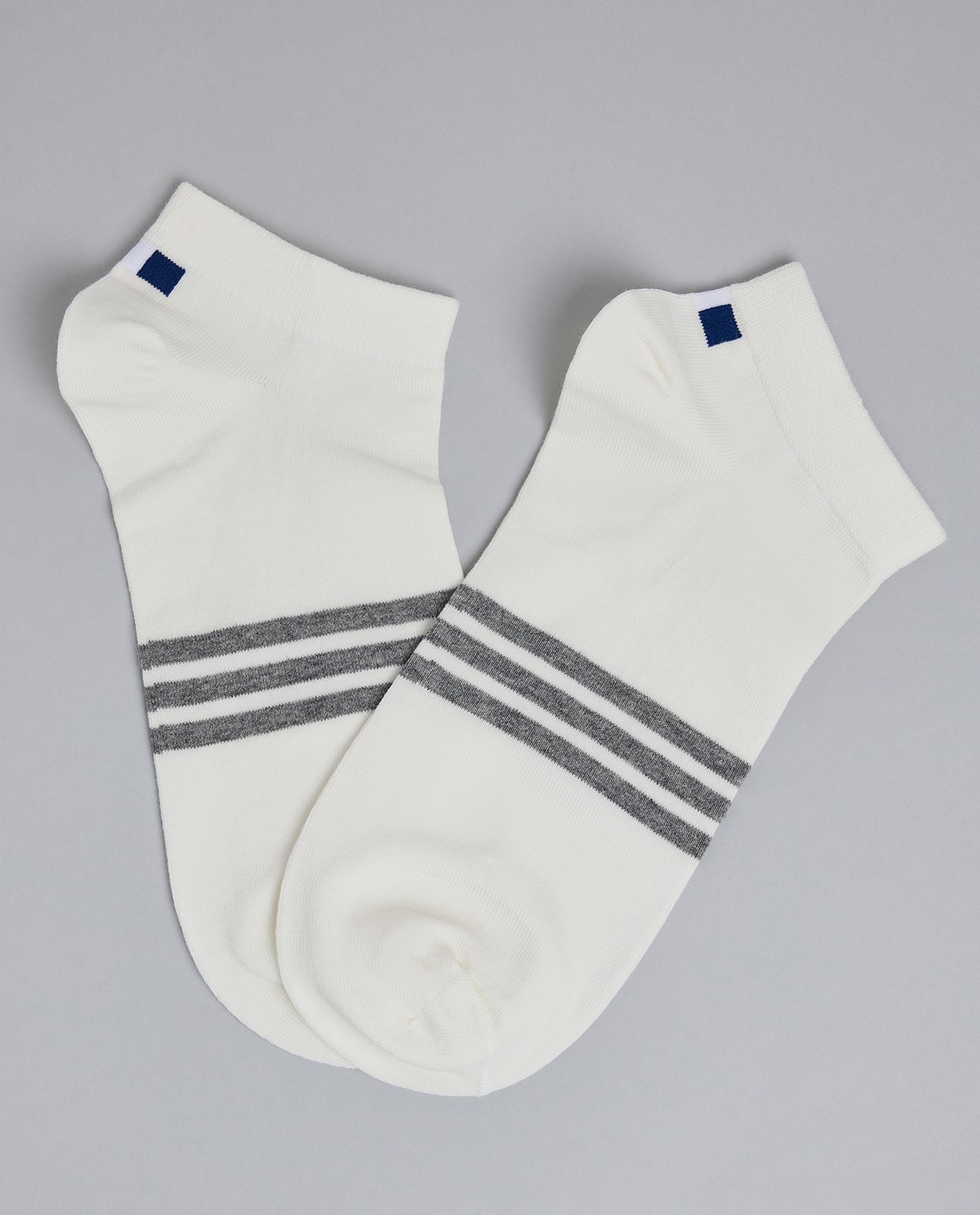 3 Pack Striped Ankle Socks