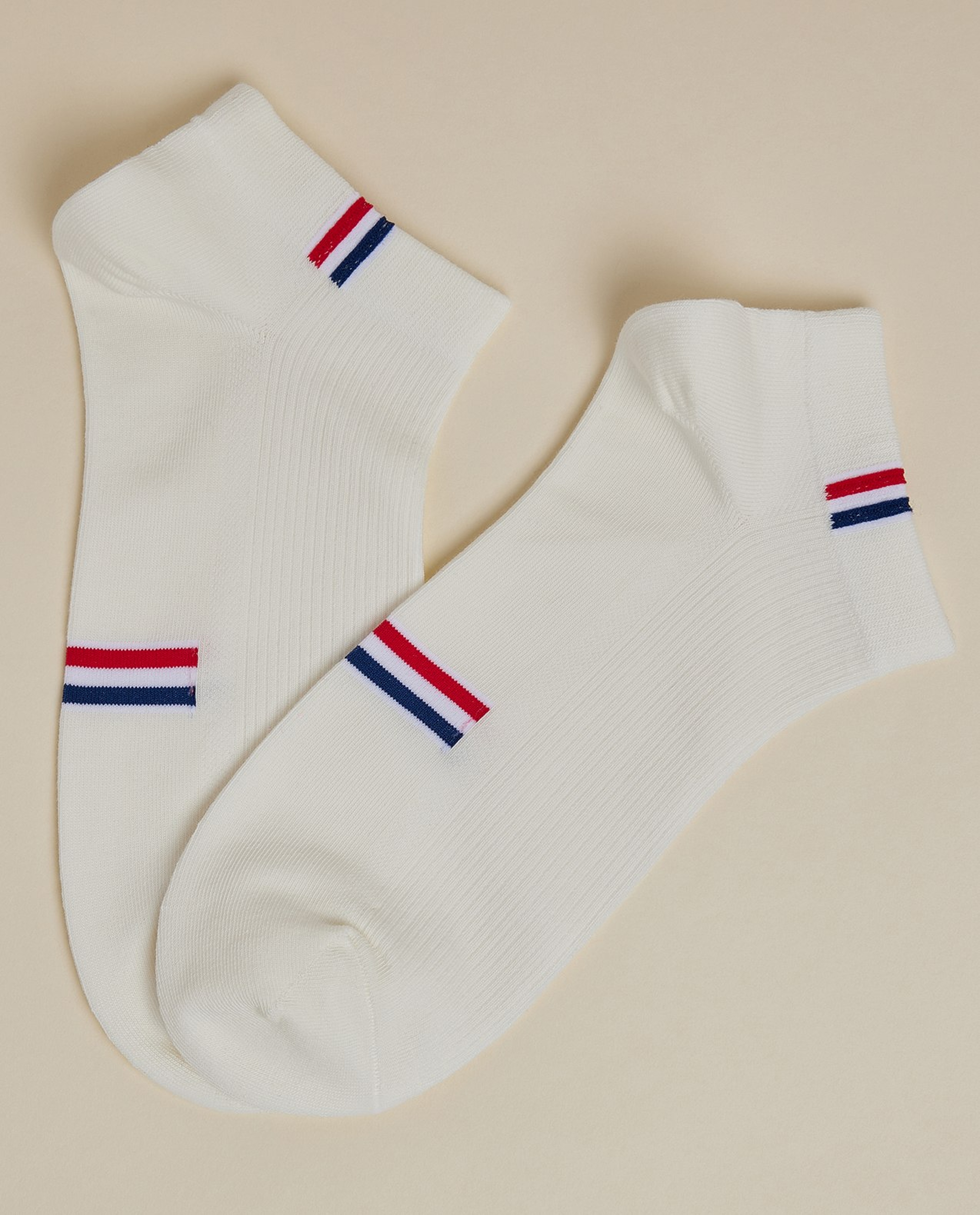 3 Pack Striped Ankle Socks
