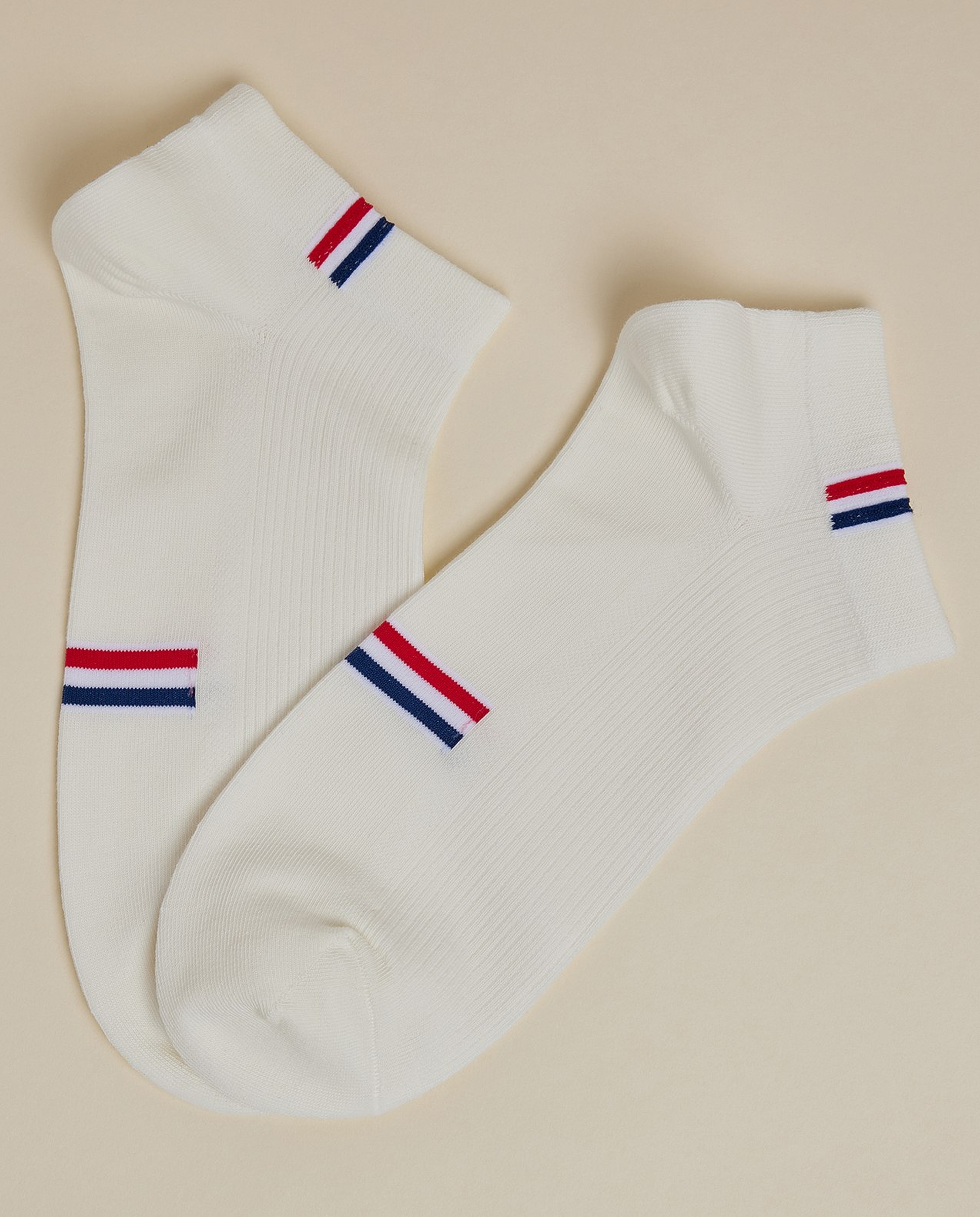 3 Pack Striped Ankle Socks
