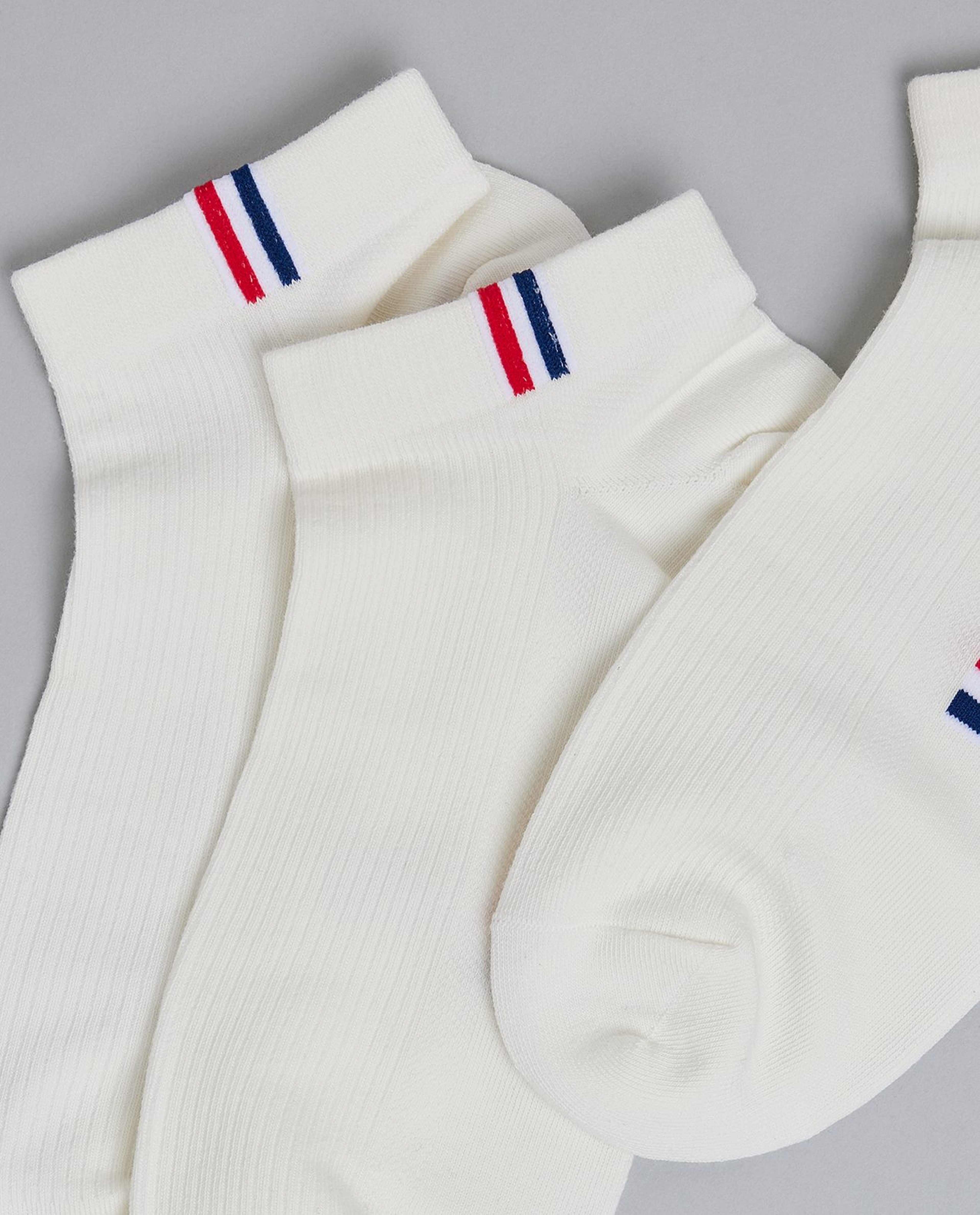 3 Pack Striped Ankle Socks