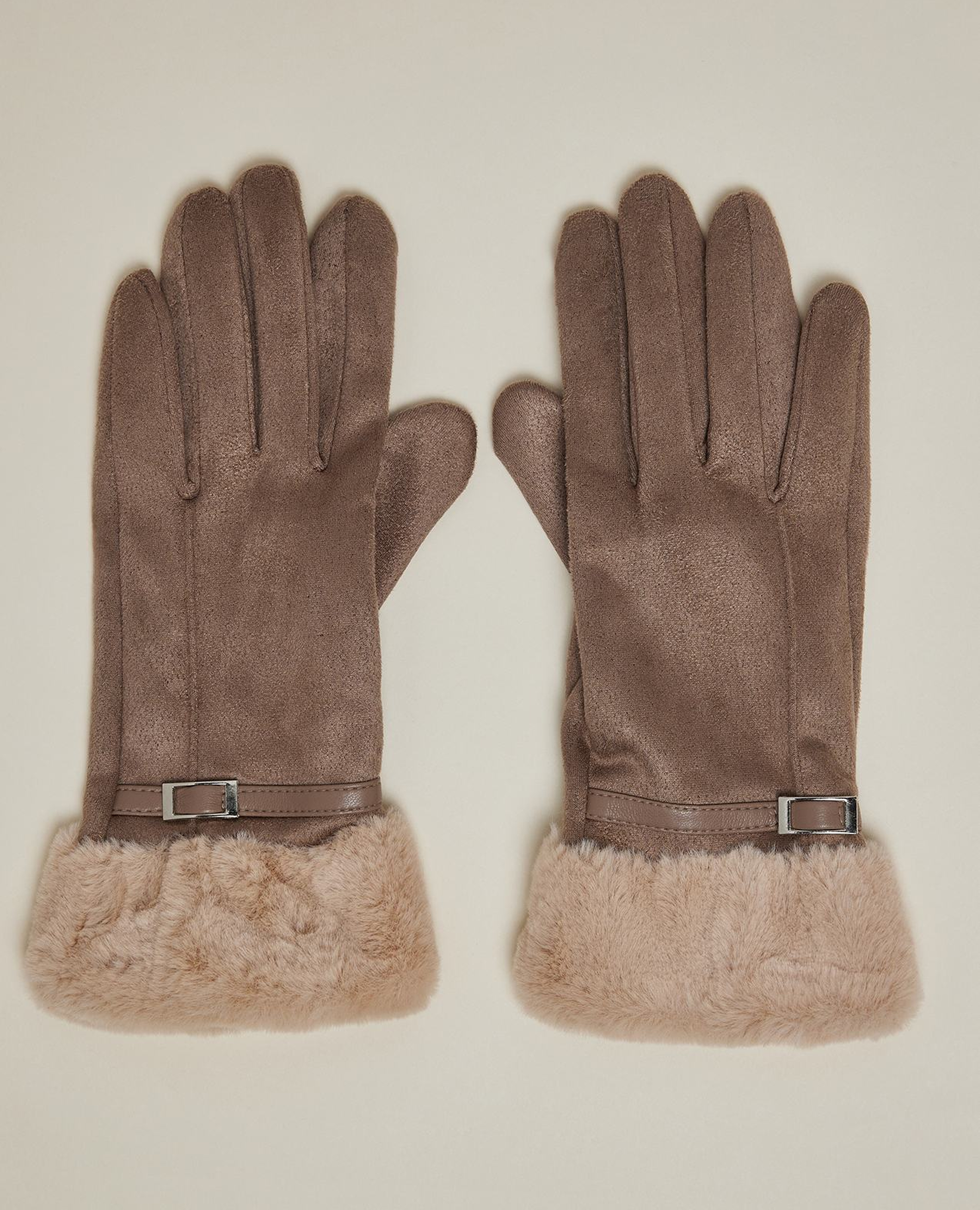 Fur Cuff Winter Gloves