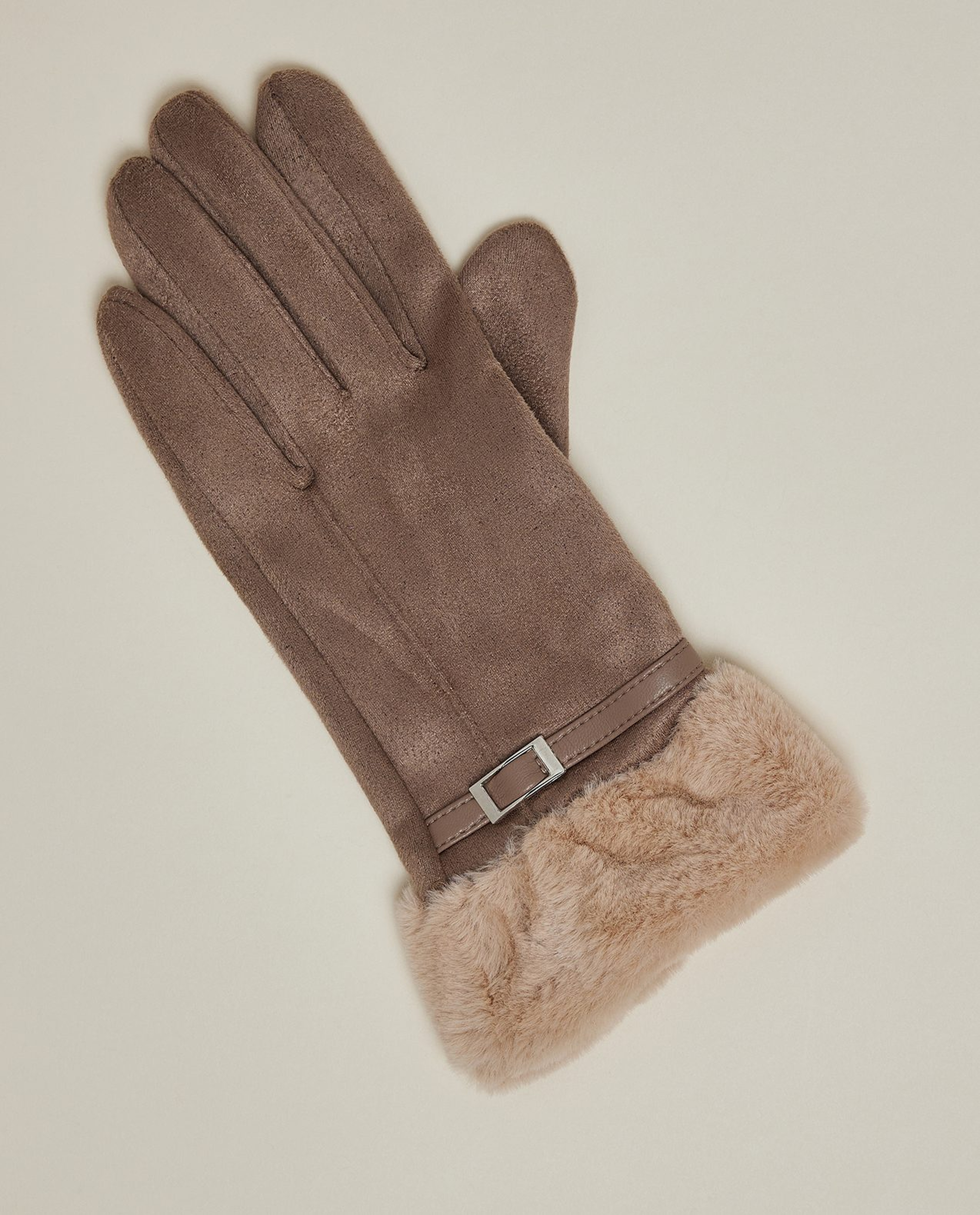 Fur Cuff Winter Gloves