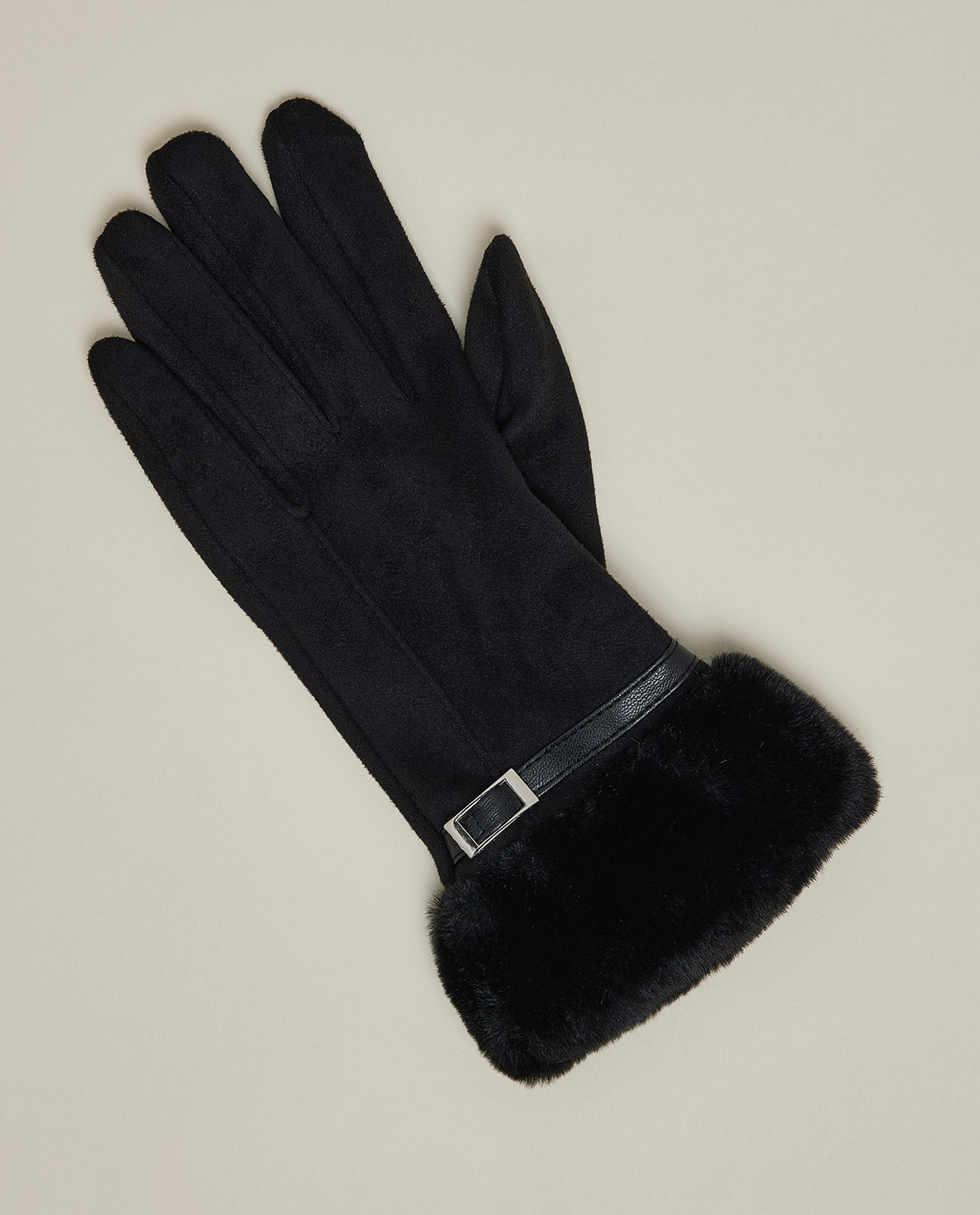 Fur Cuff Winter Gloves