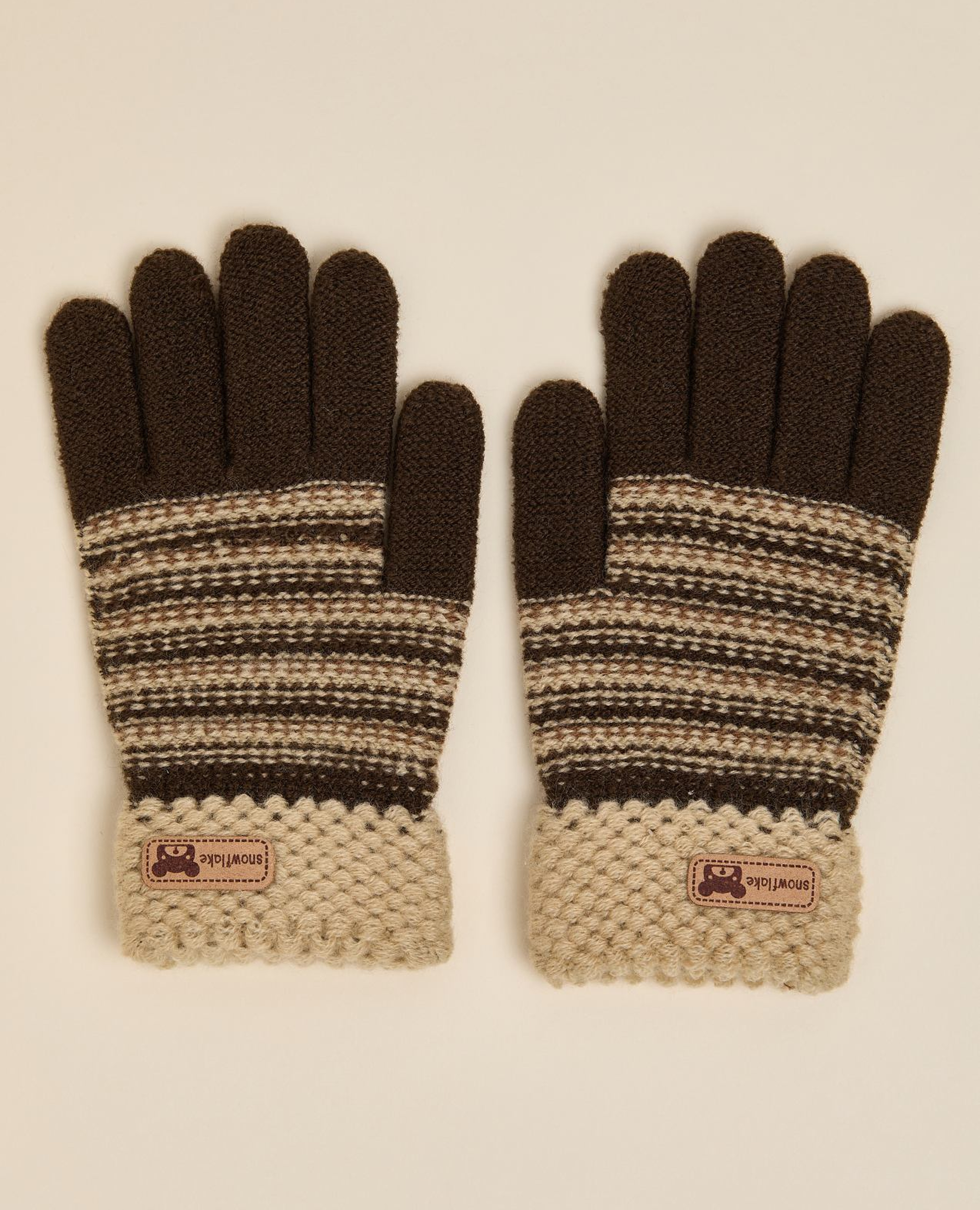 Patterned Knitted Gloves