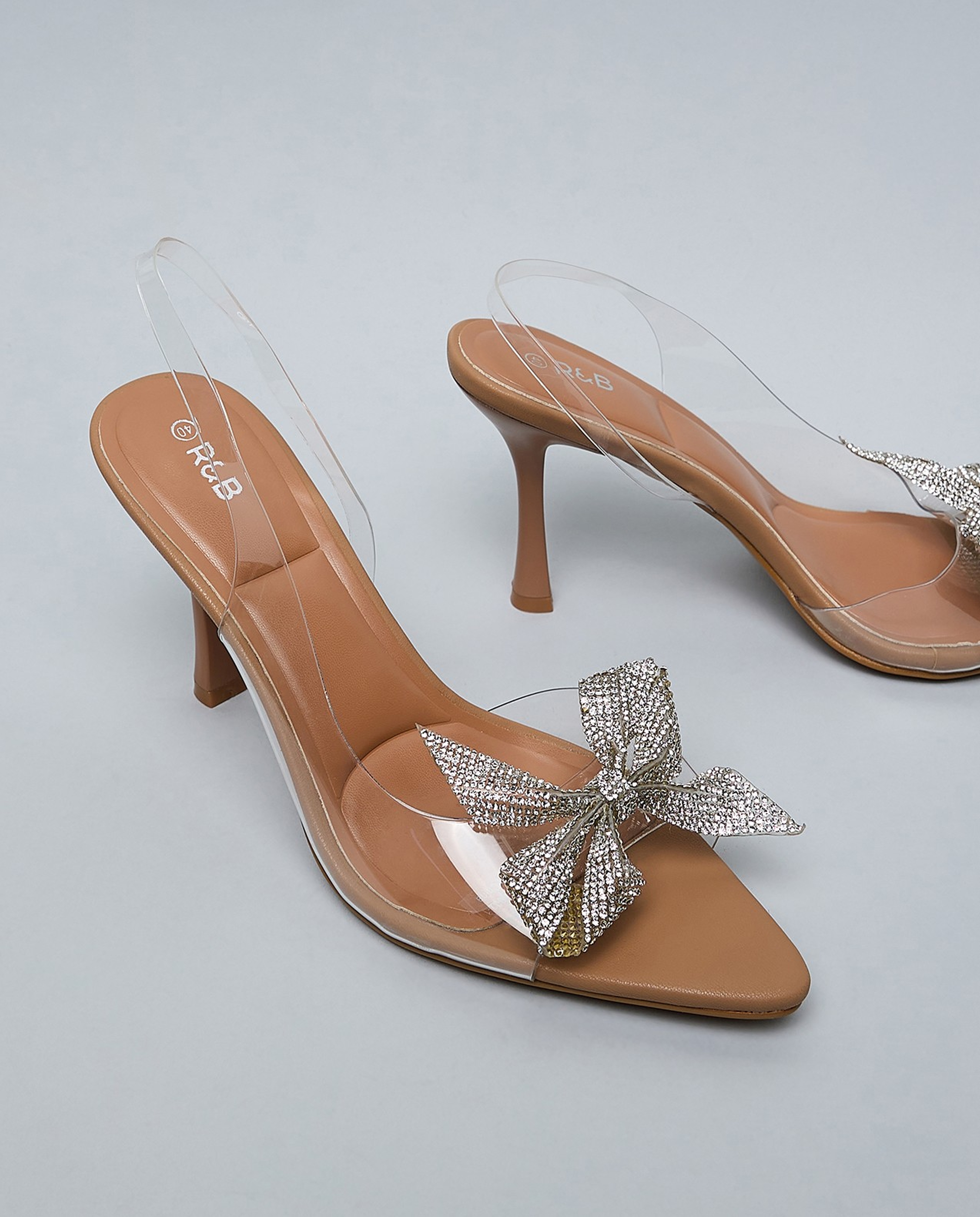 Embellished Heel Sandals