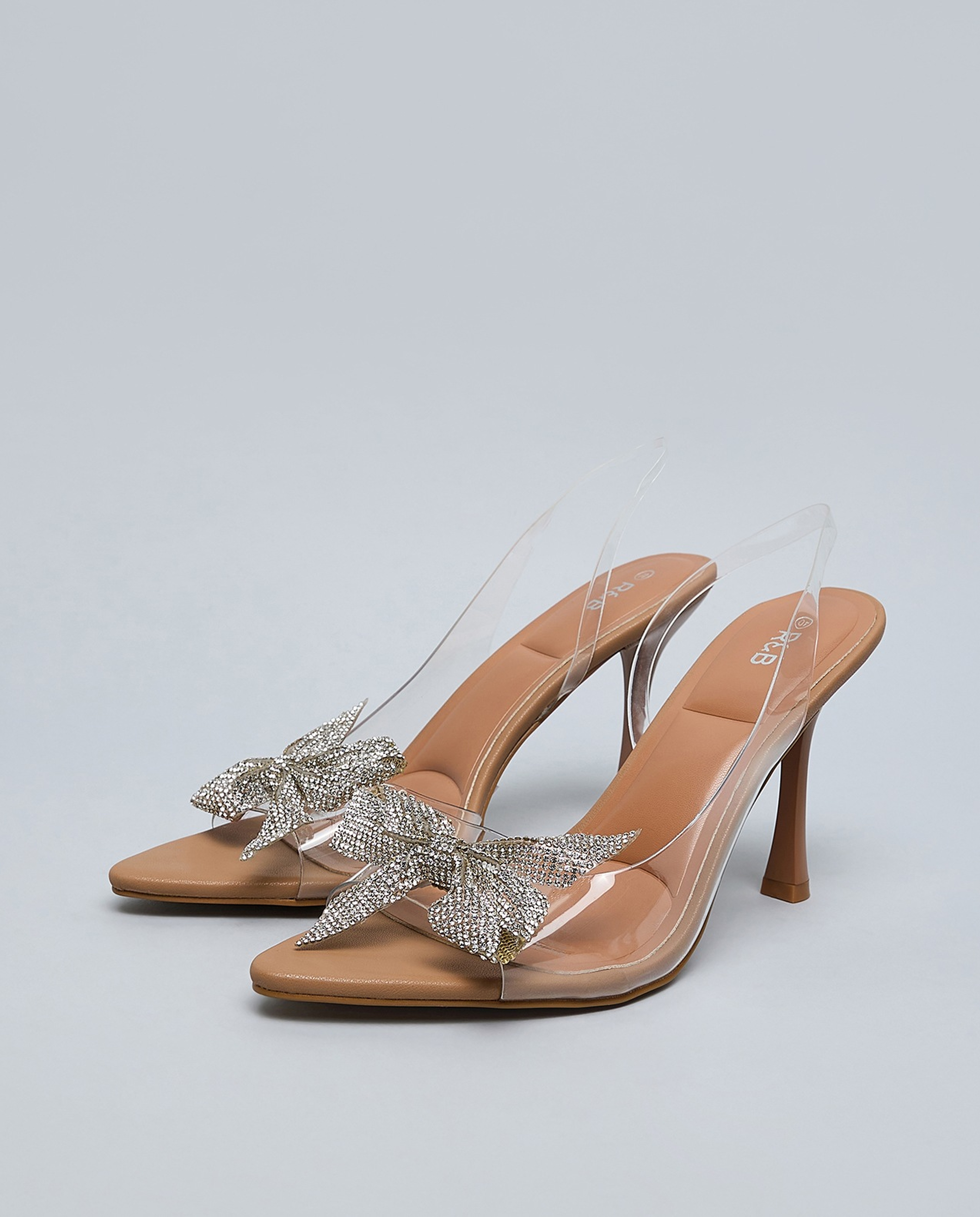 Embellished Heel Sandals