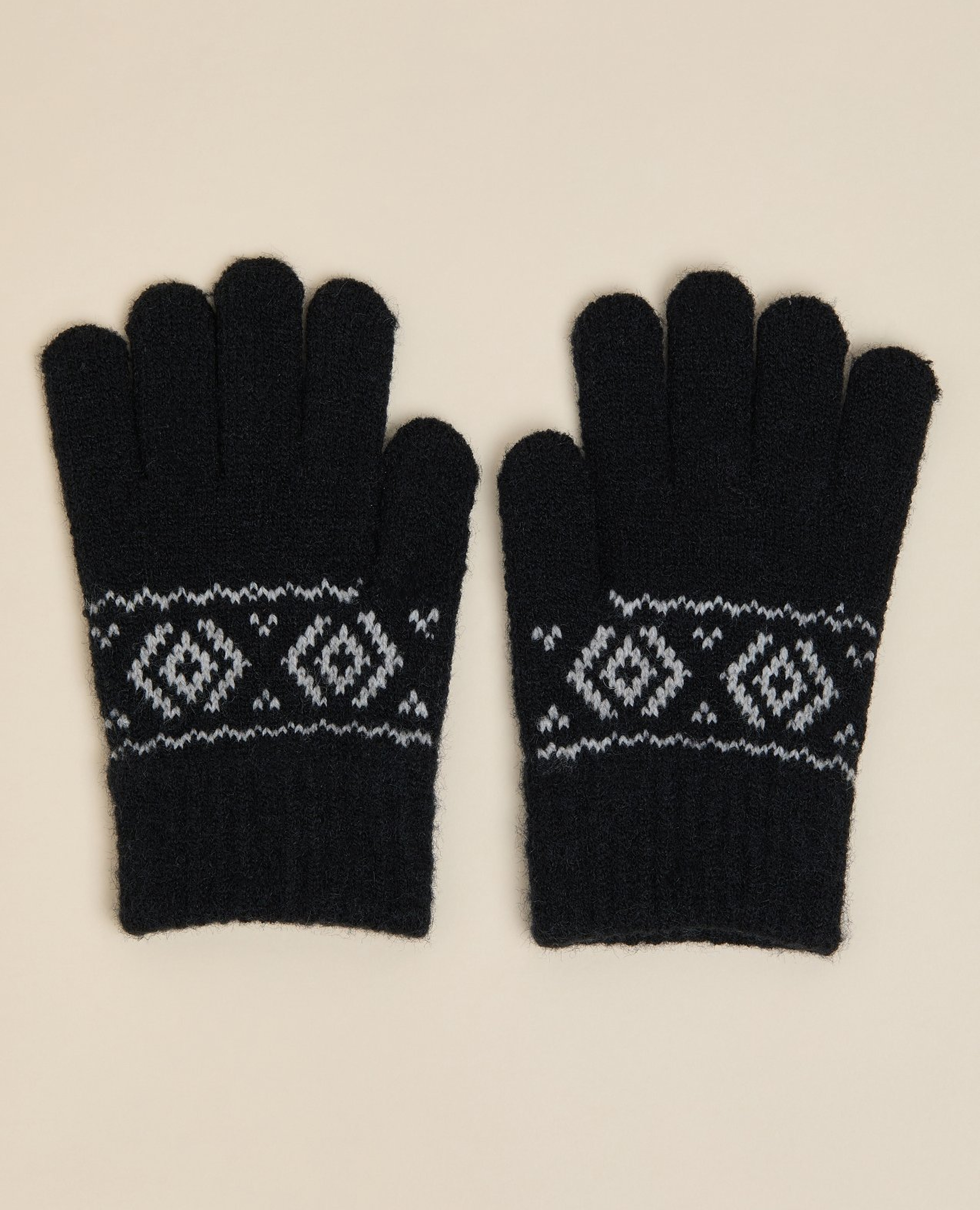 Patterned Knitted Gloves