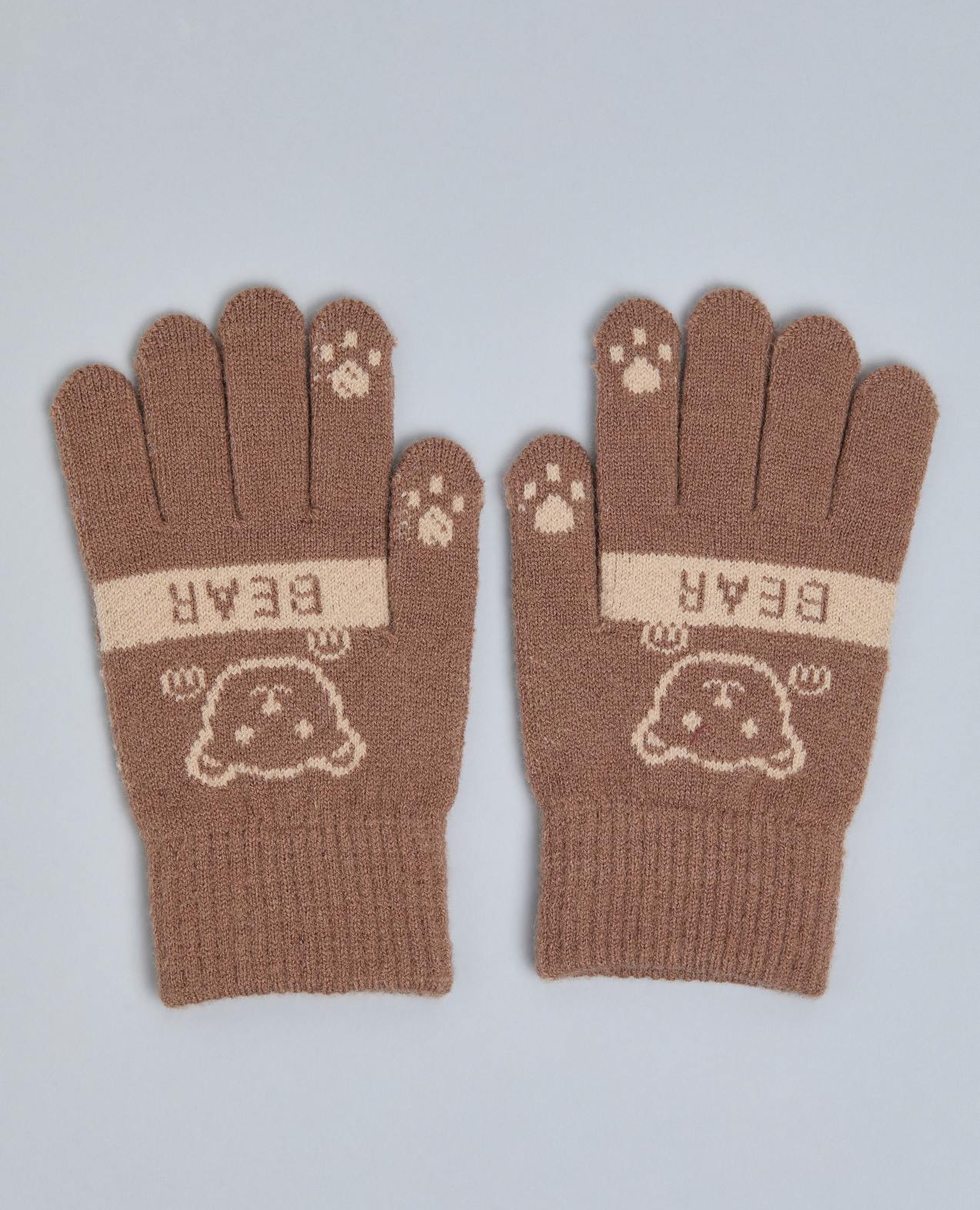 Patterned Knitted Gloves