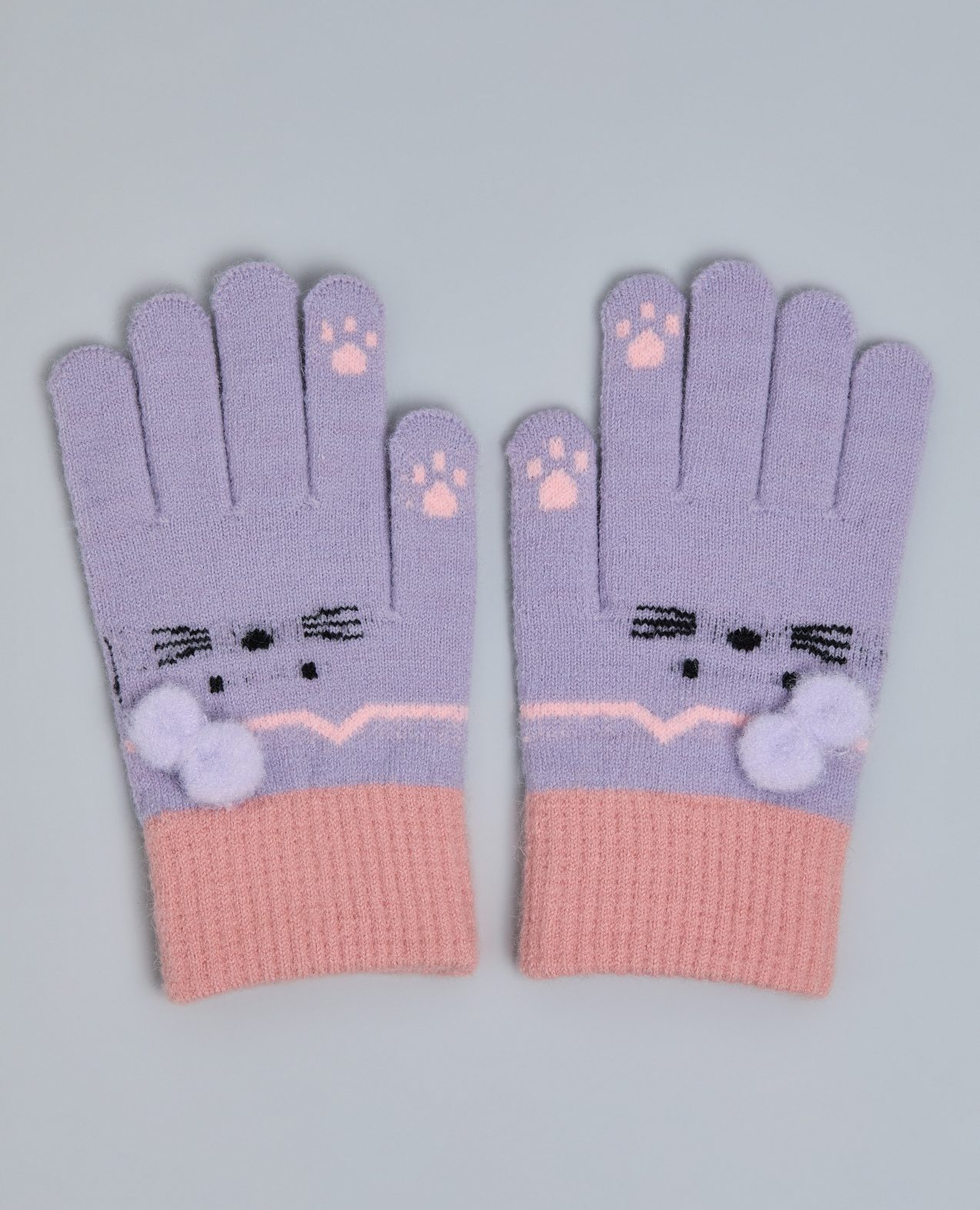 Patterned Knitted Gloves