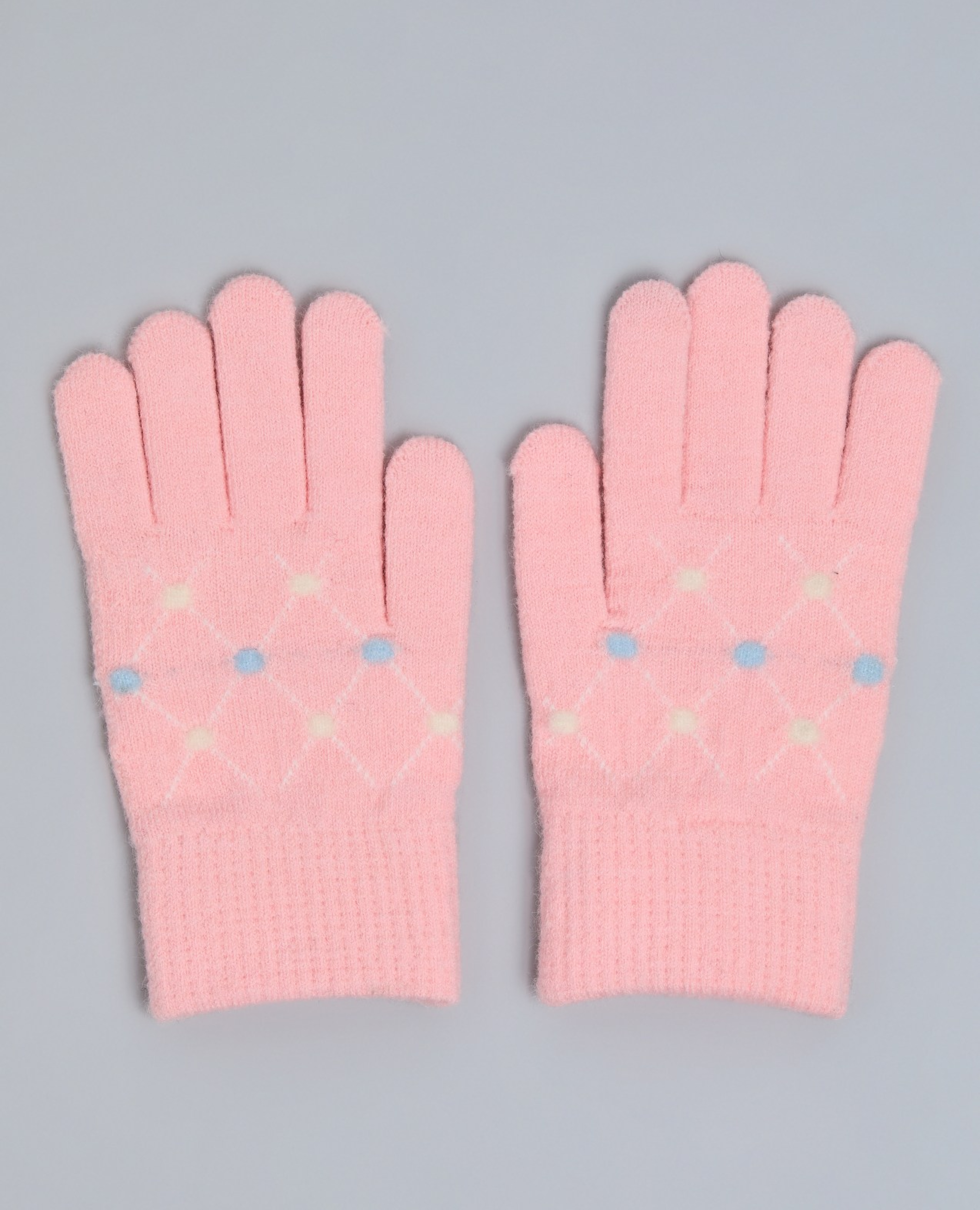 Patterned Knitted Gloves
