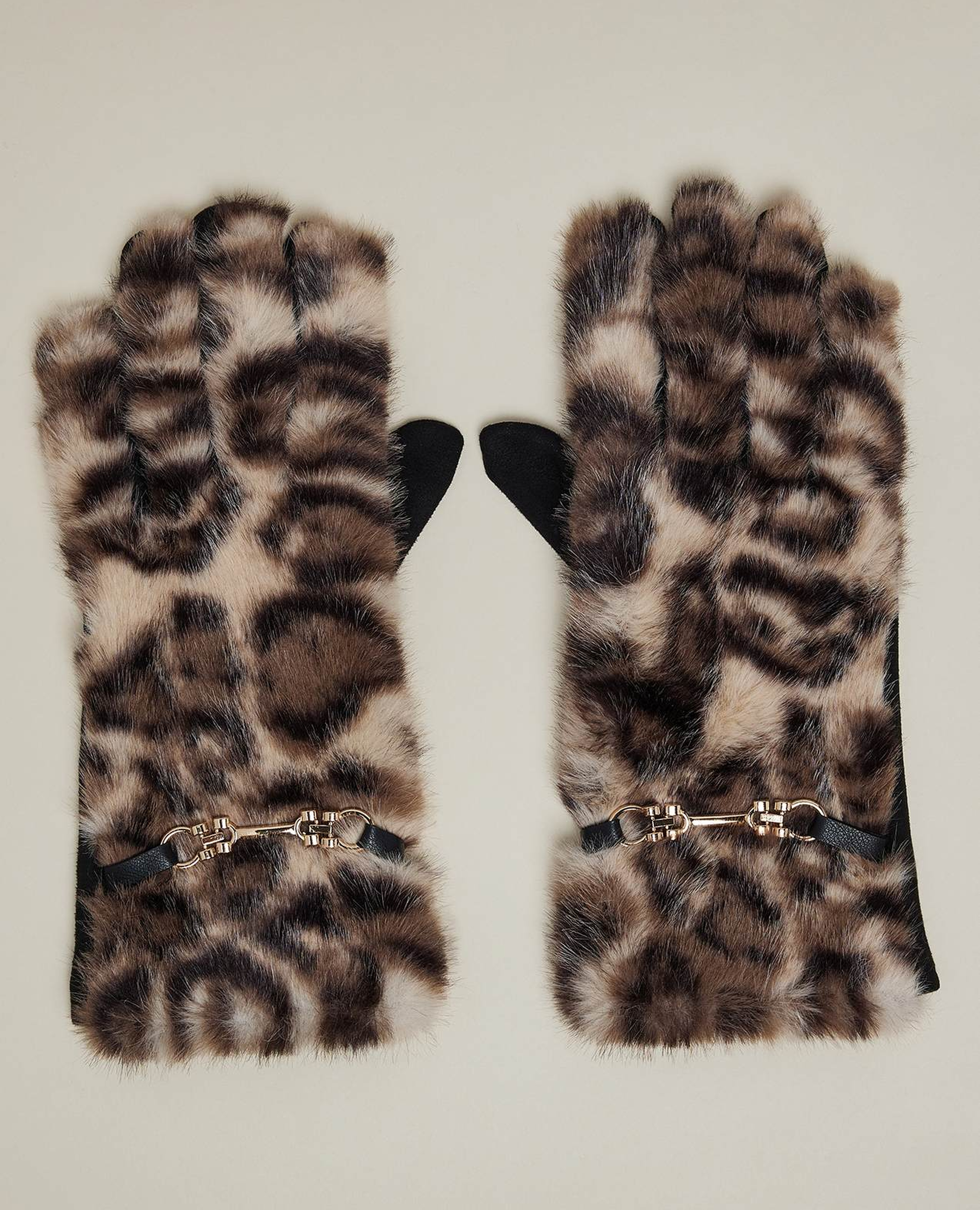 قفازات شتوية بطبعة حيوان