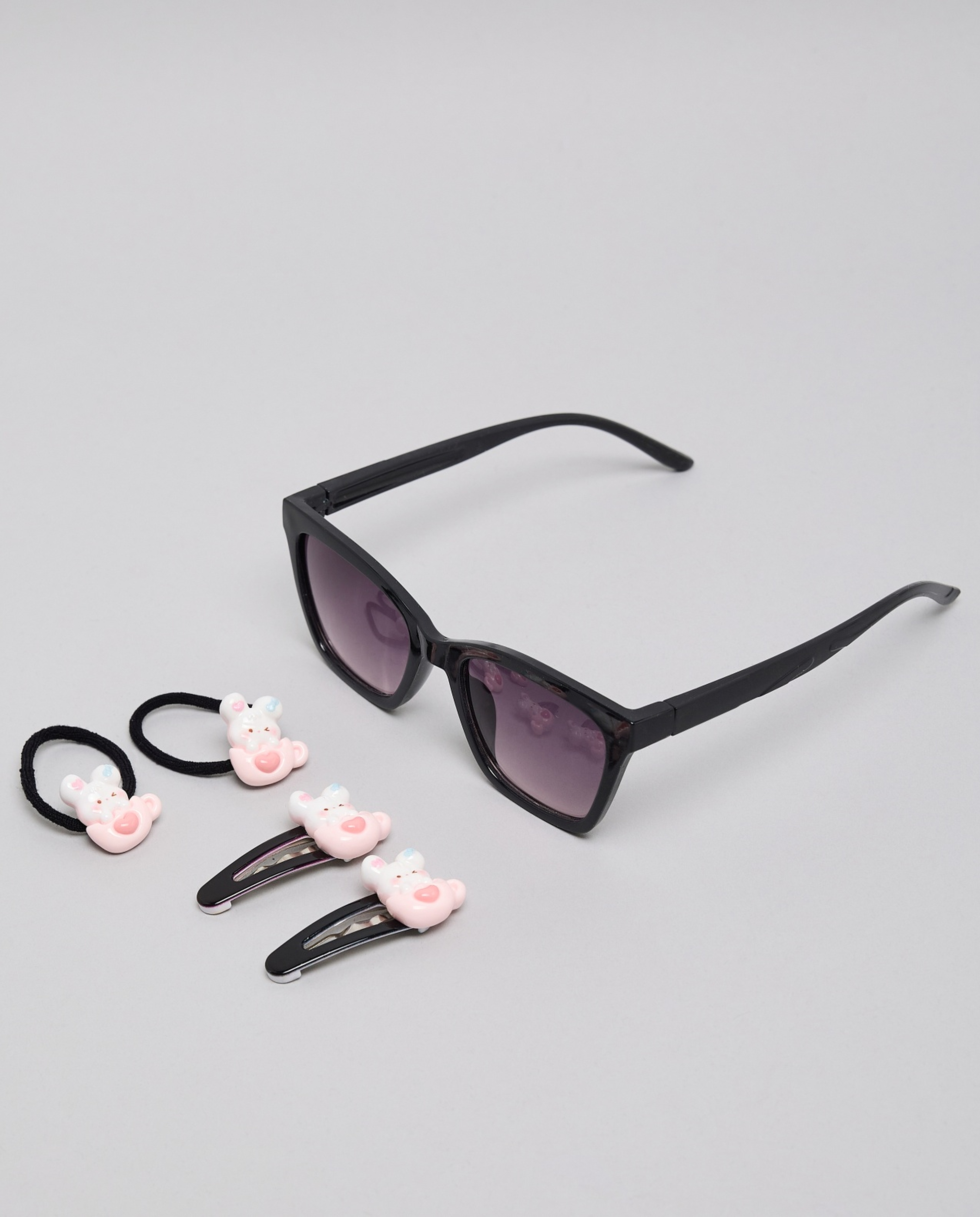 5 Piece Sunglasses and Hair Accessoories Set