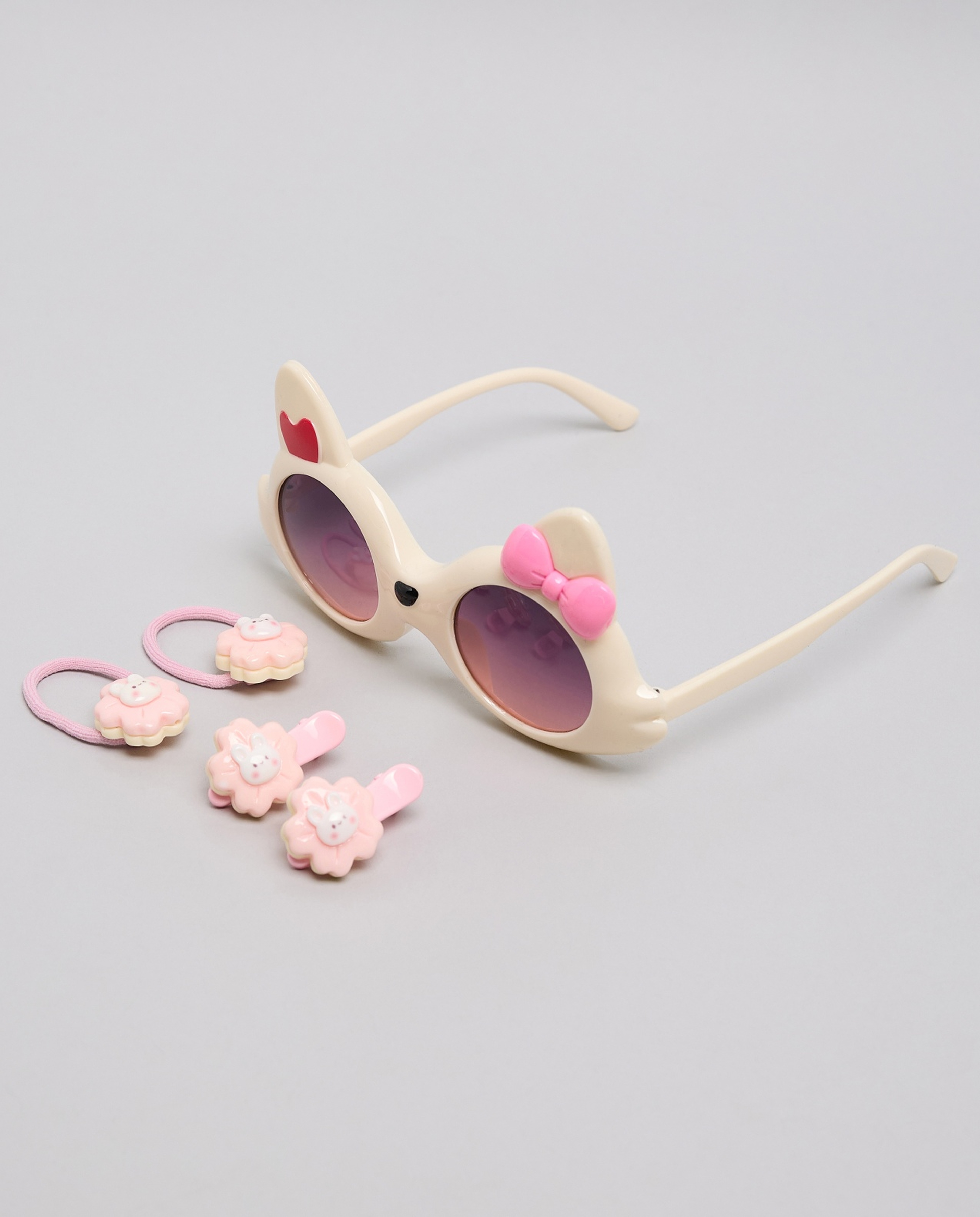 5 Piece Sunglasses and Hair Accessoories Set