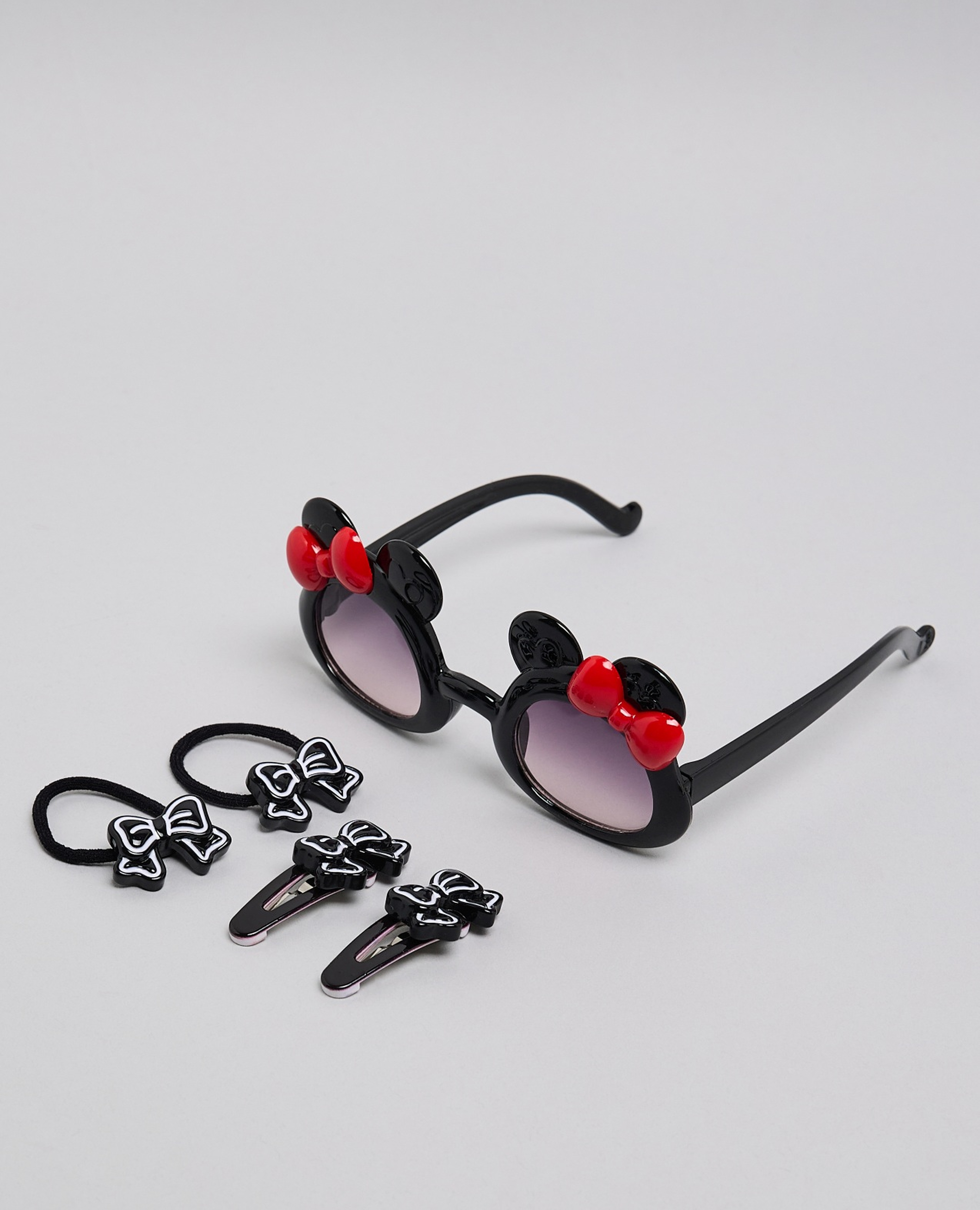 طقم نظارات شمسية وإكسسوارات شعر - 5 قطع