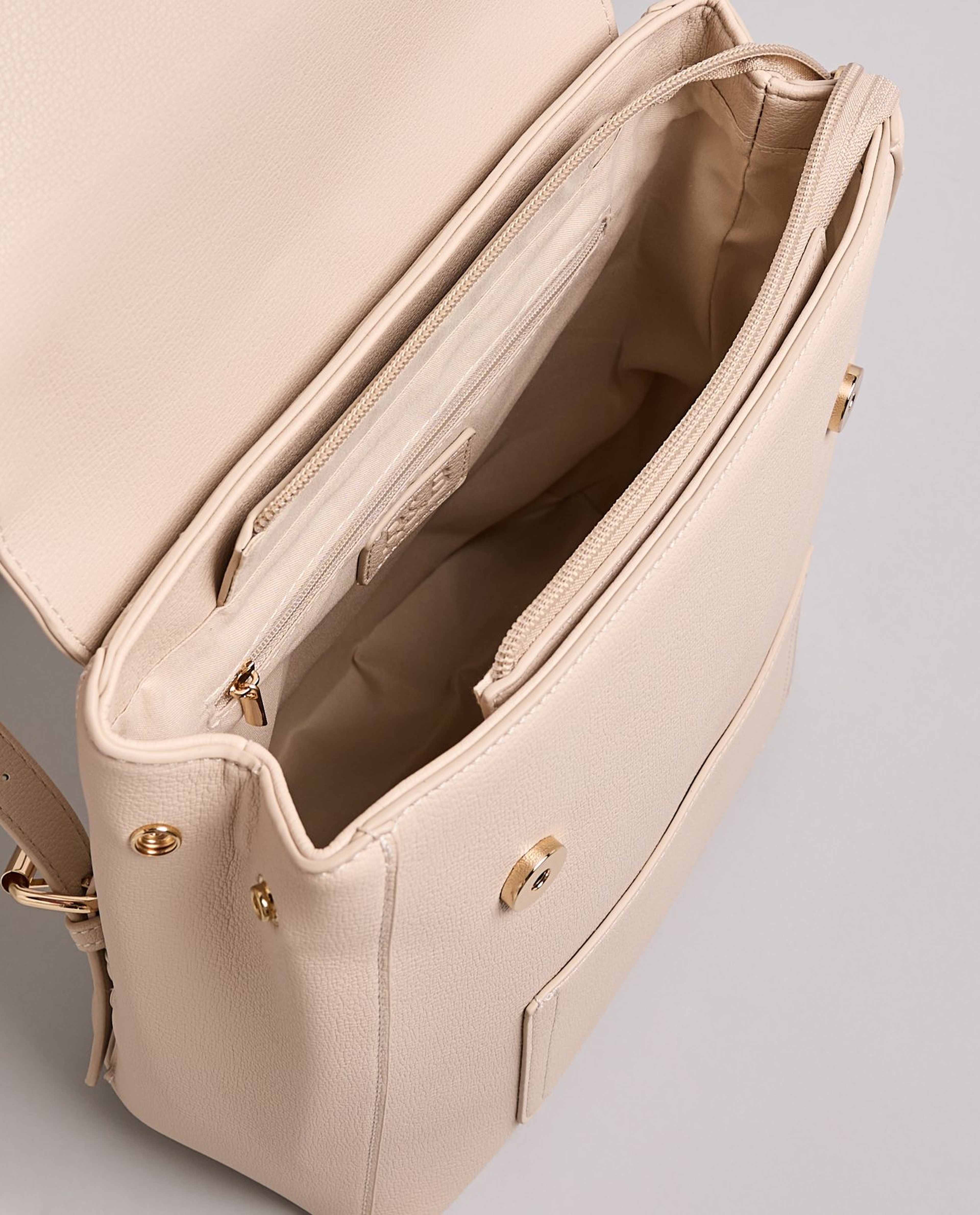 Textured Flap Backpack