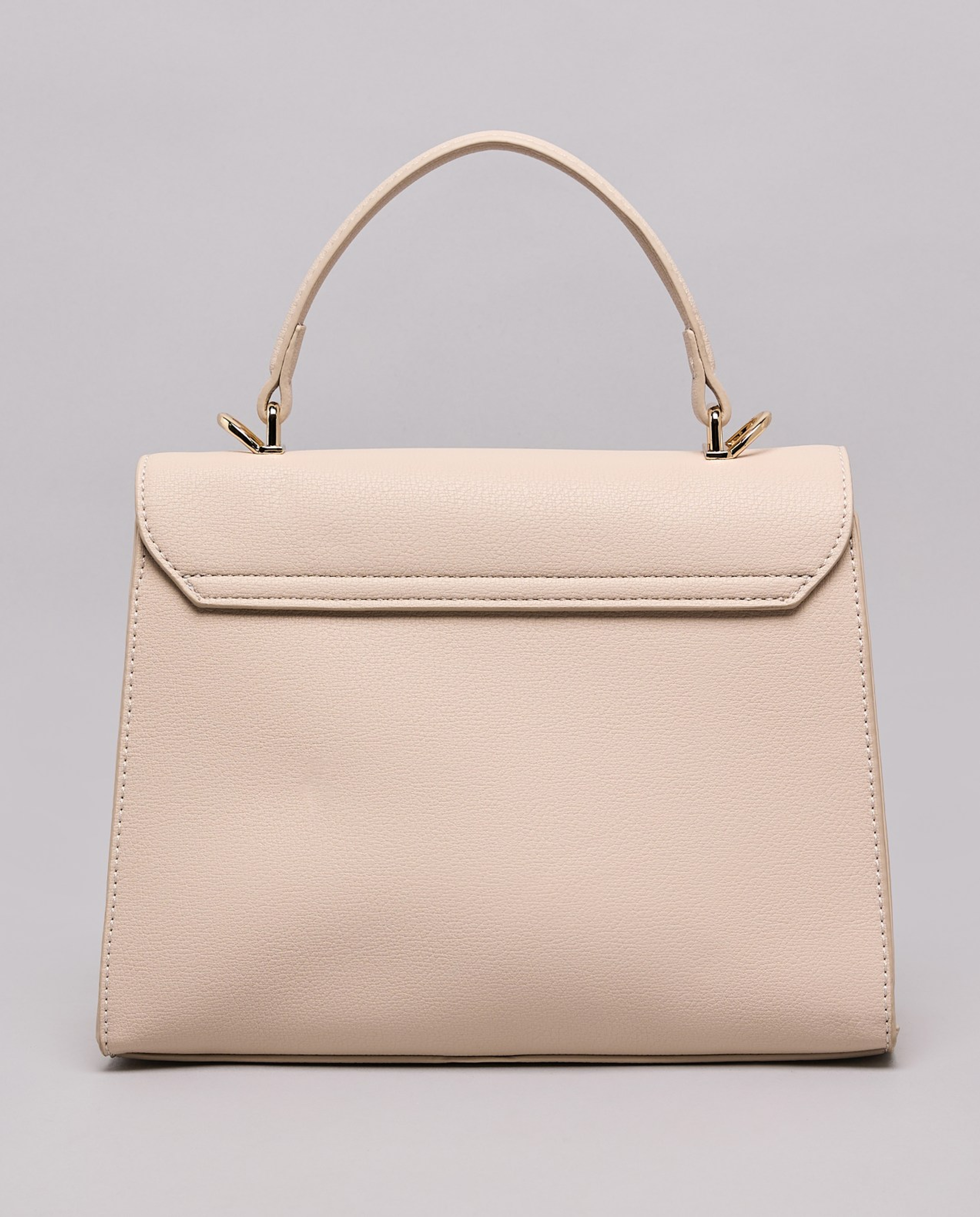 Solid Top Handle Bag