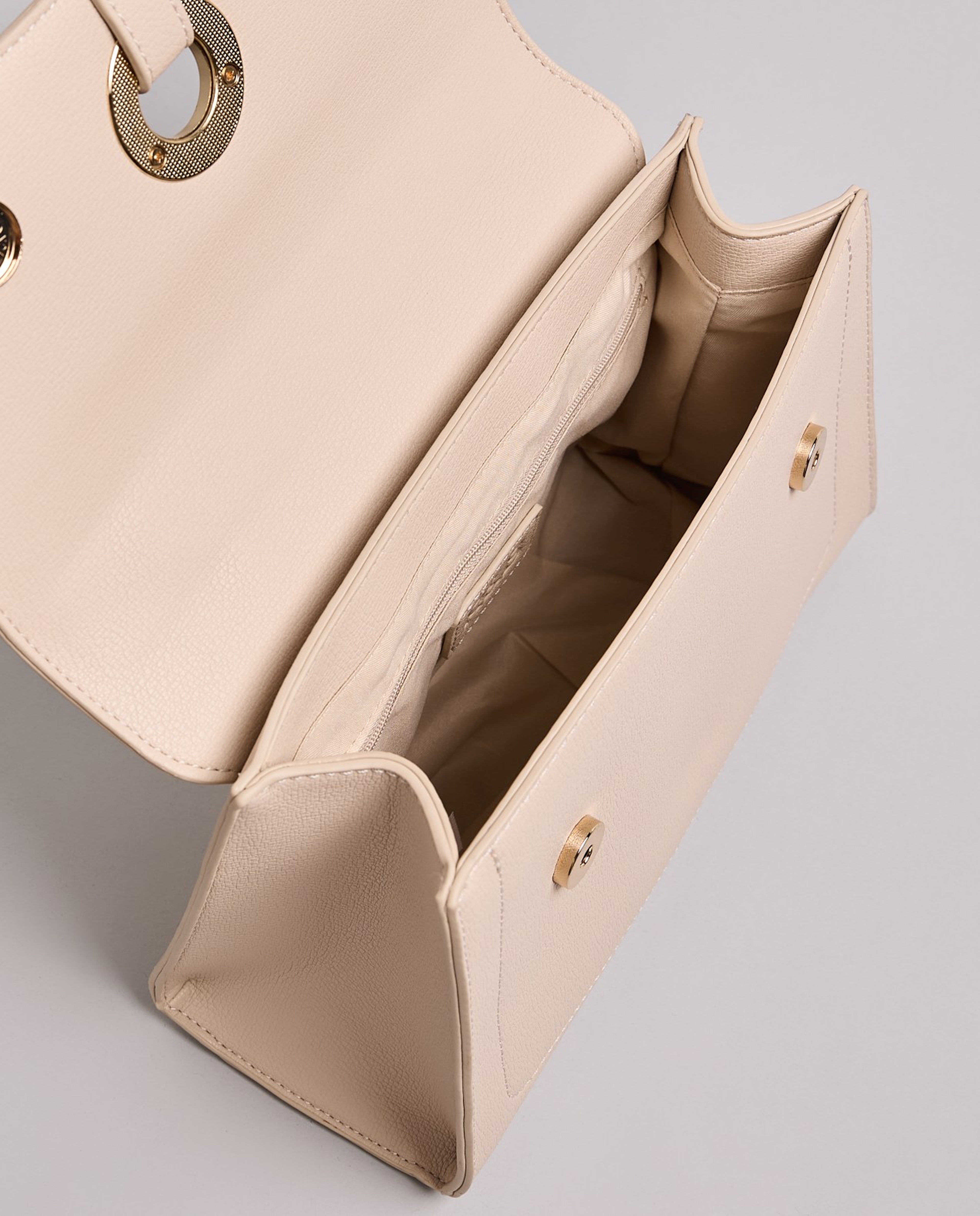 Solid Top Handle Bag