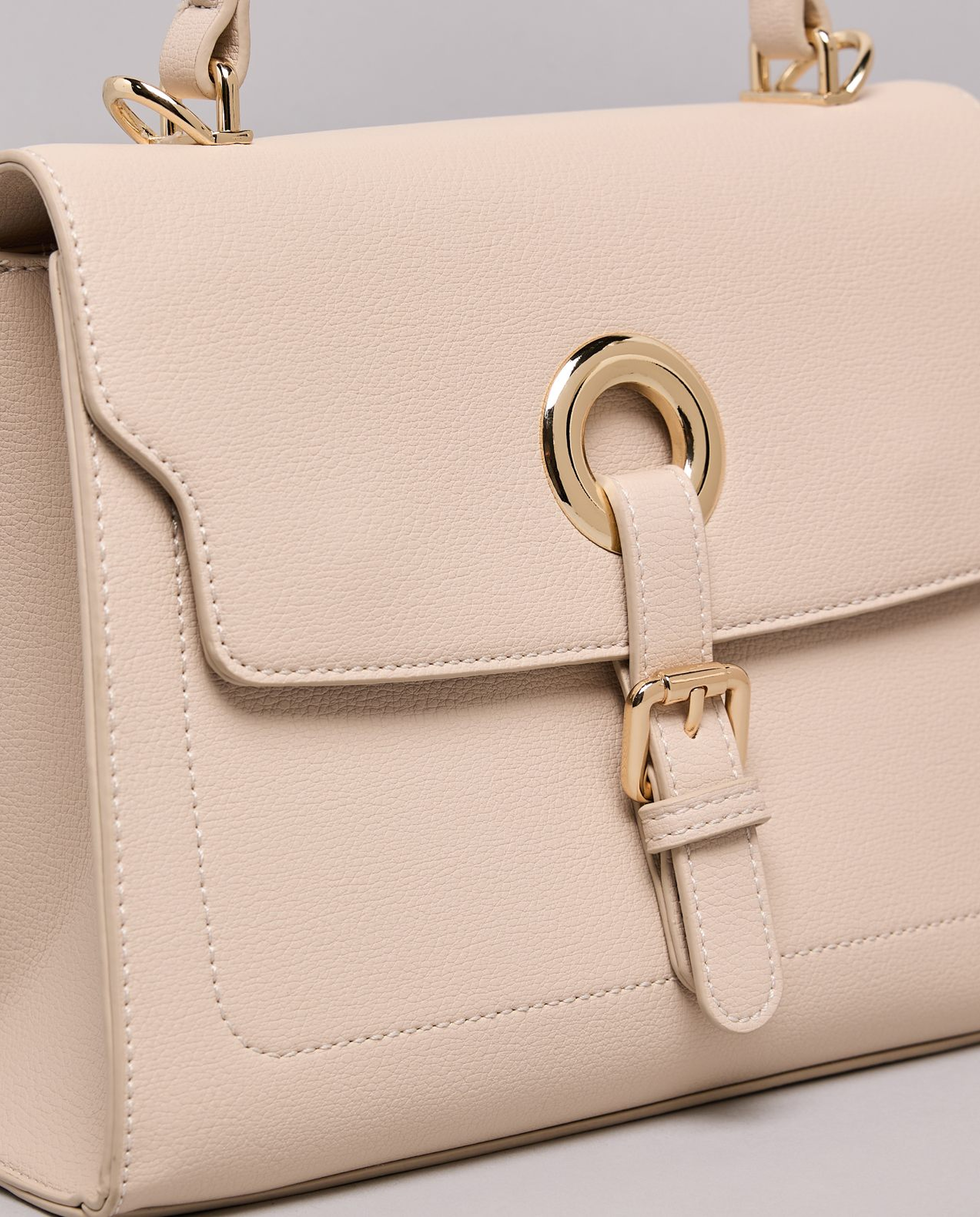 Solid Top Handle Bag