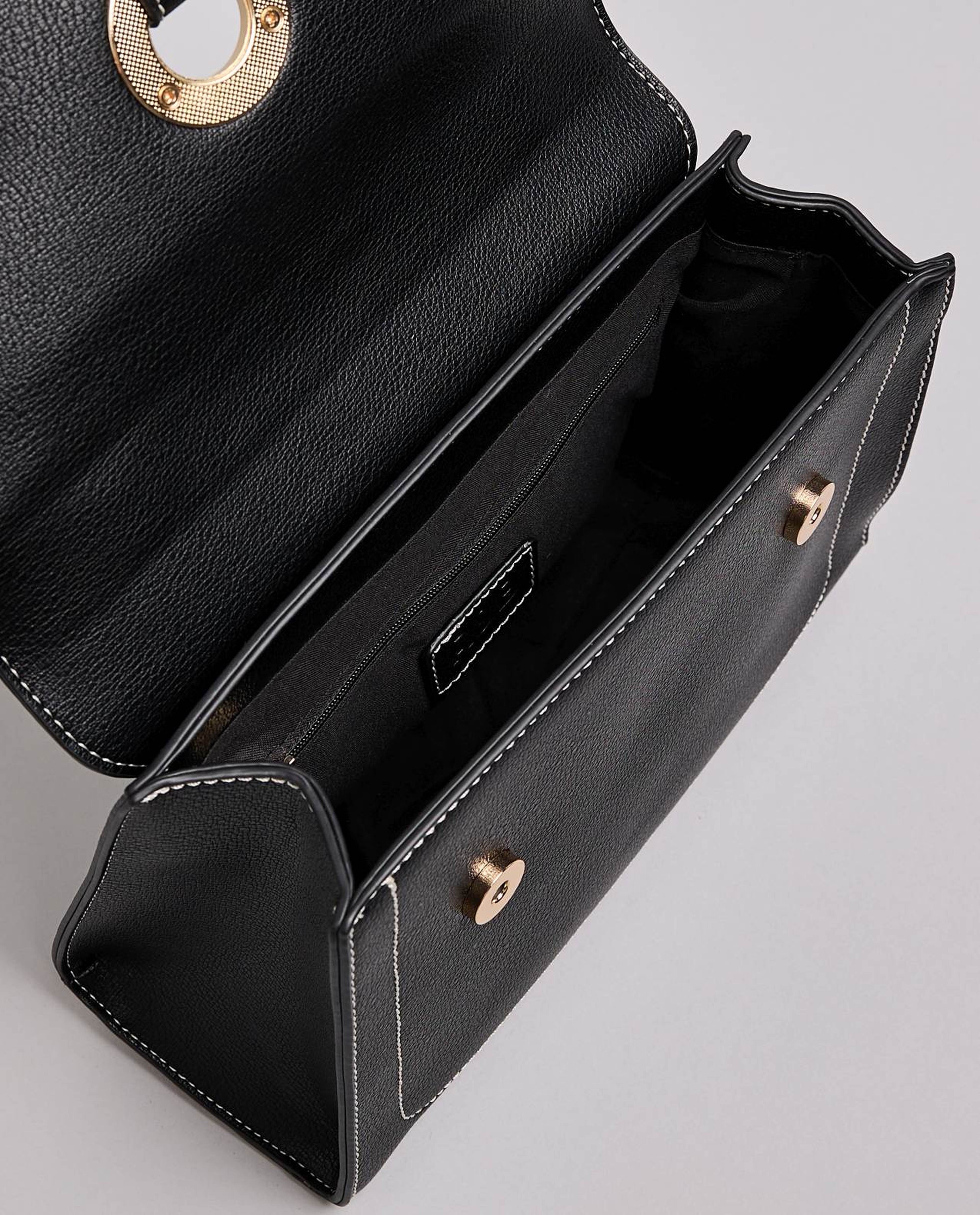 Solid Top Handle Bag