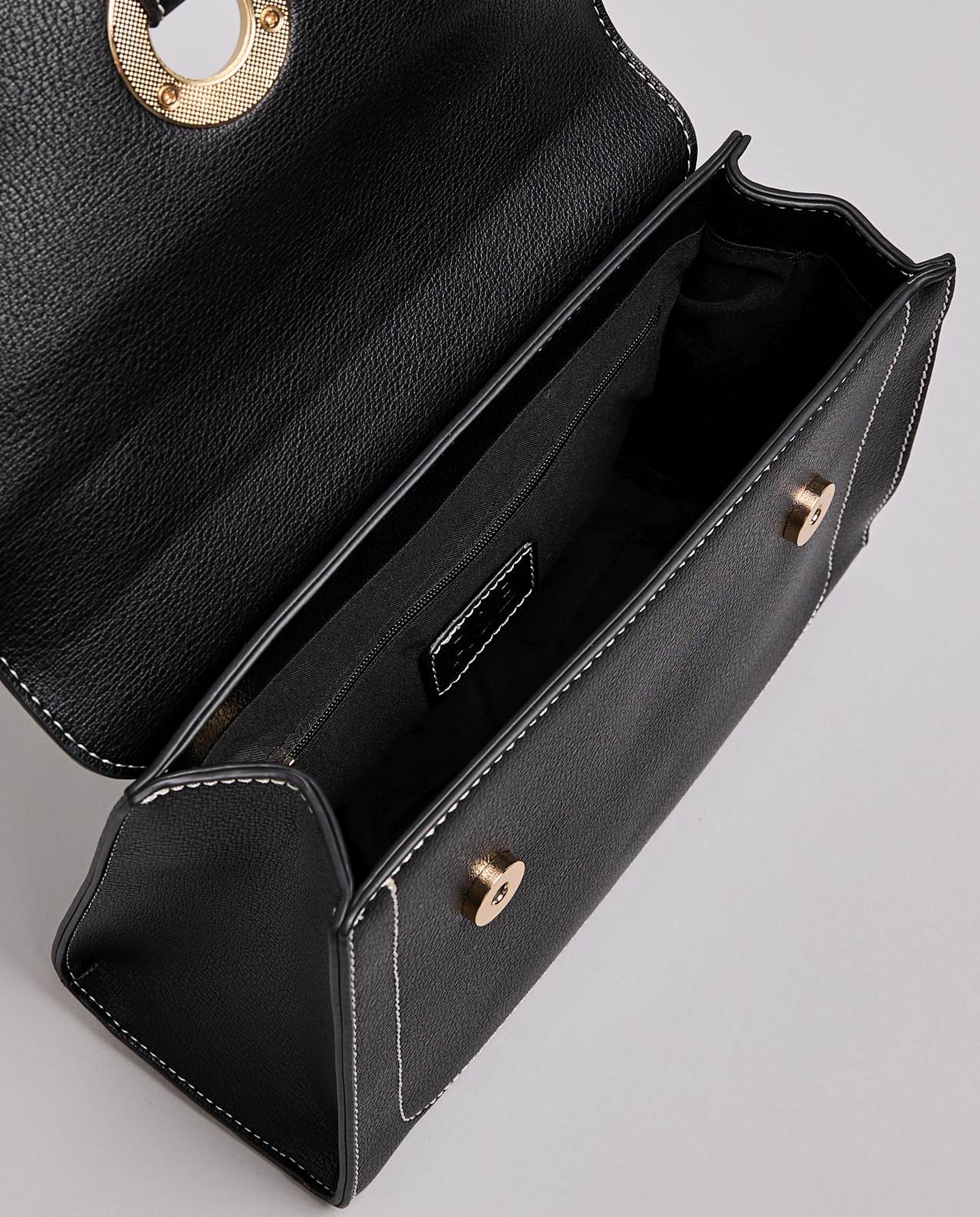 Solid Top Handle Bag