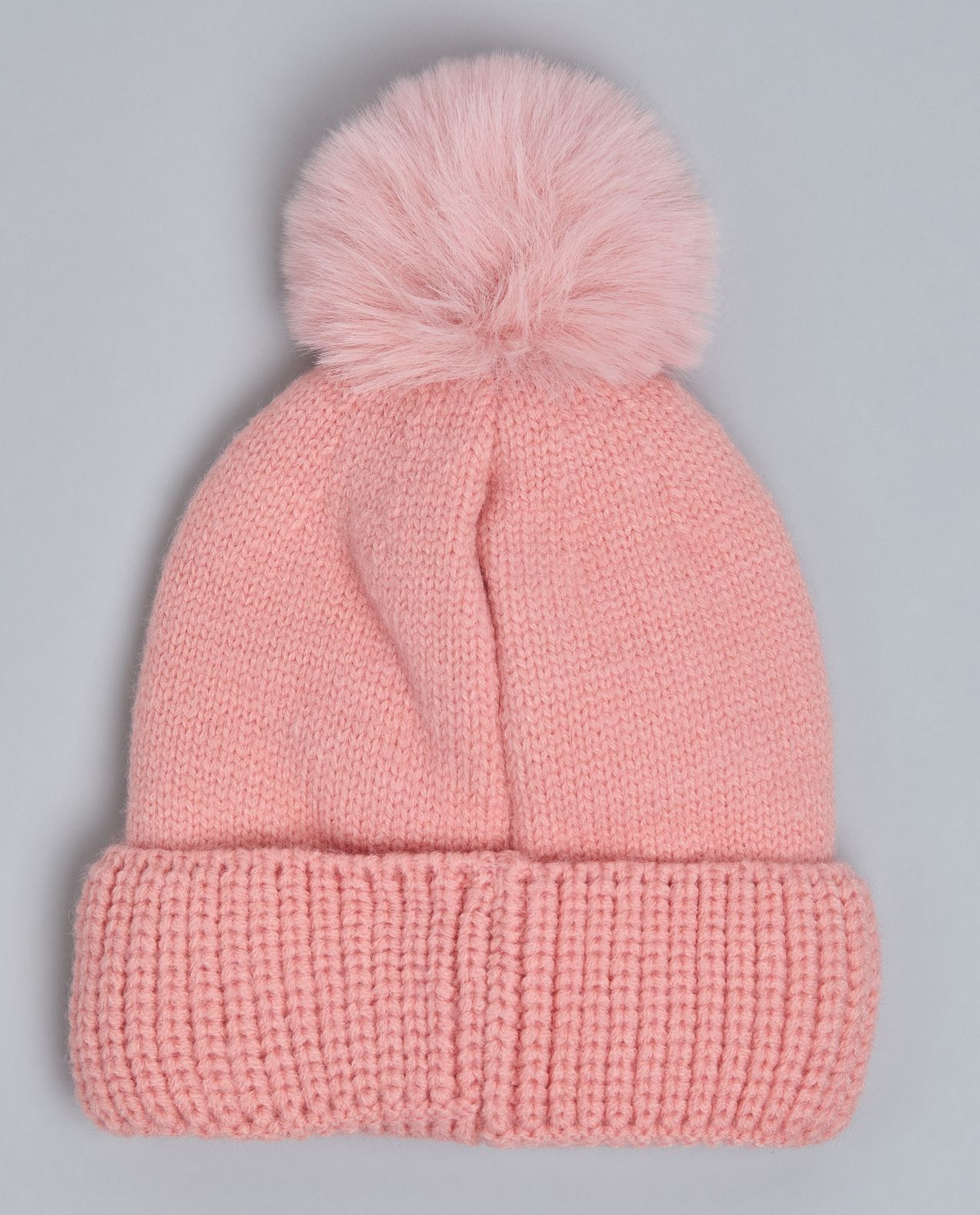 Appliqued Beanie with Pom-Pom