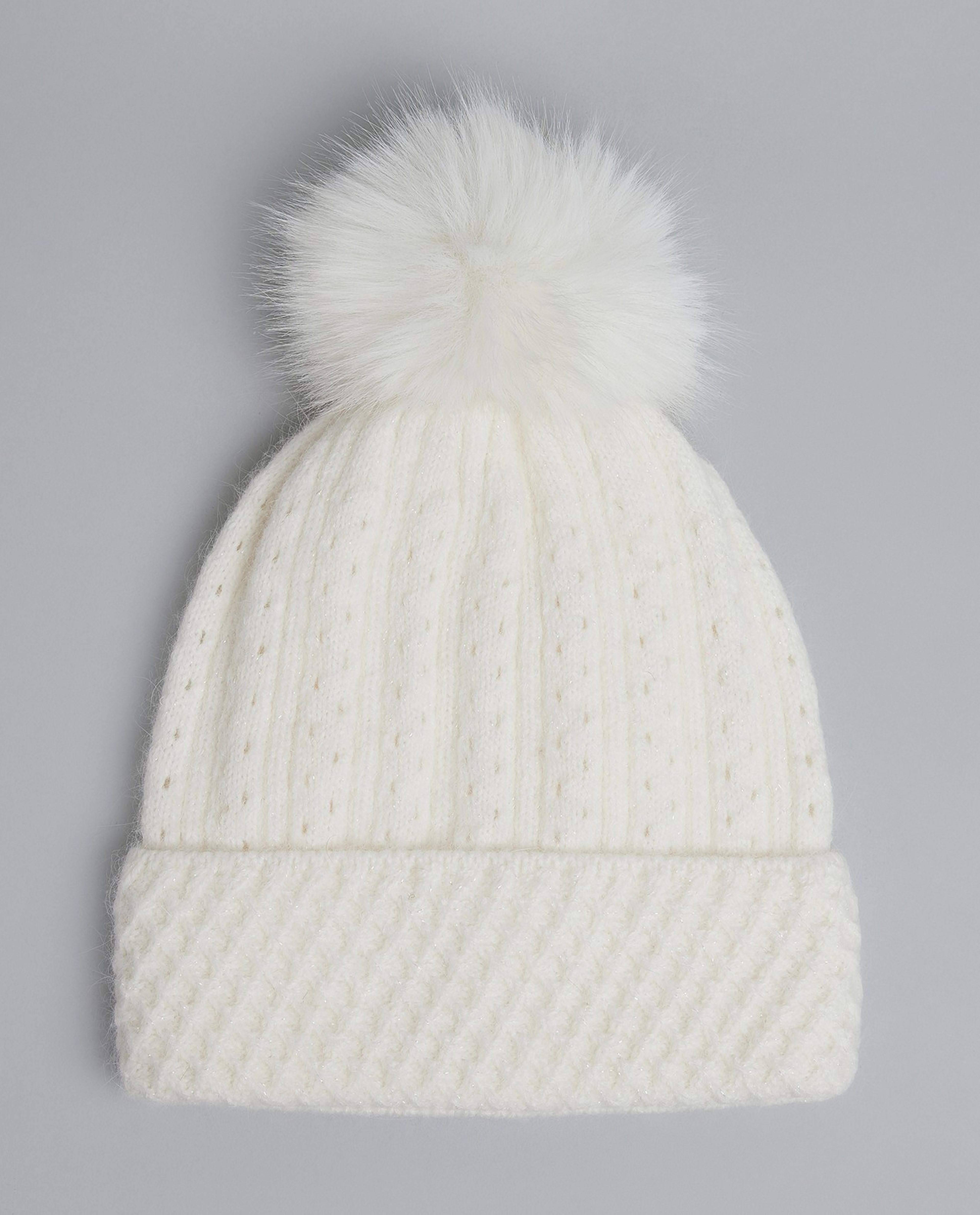 Knitted Beanie with Pom-Pom