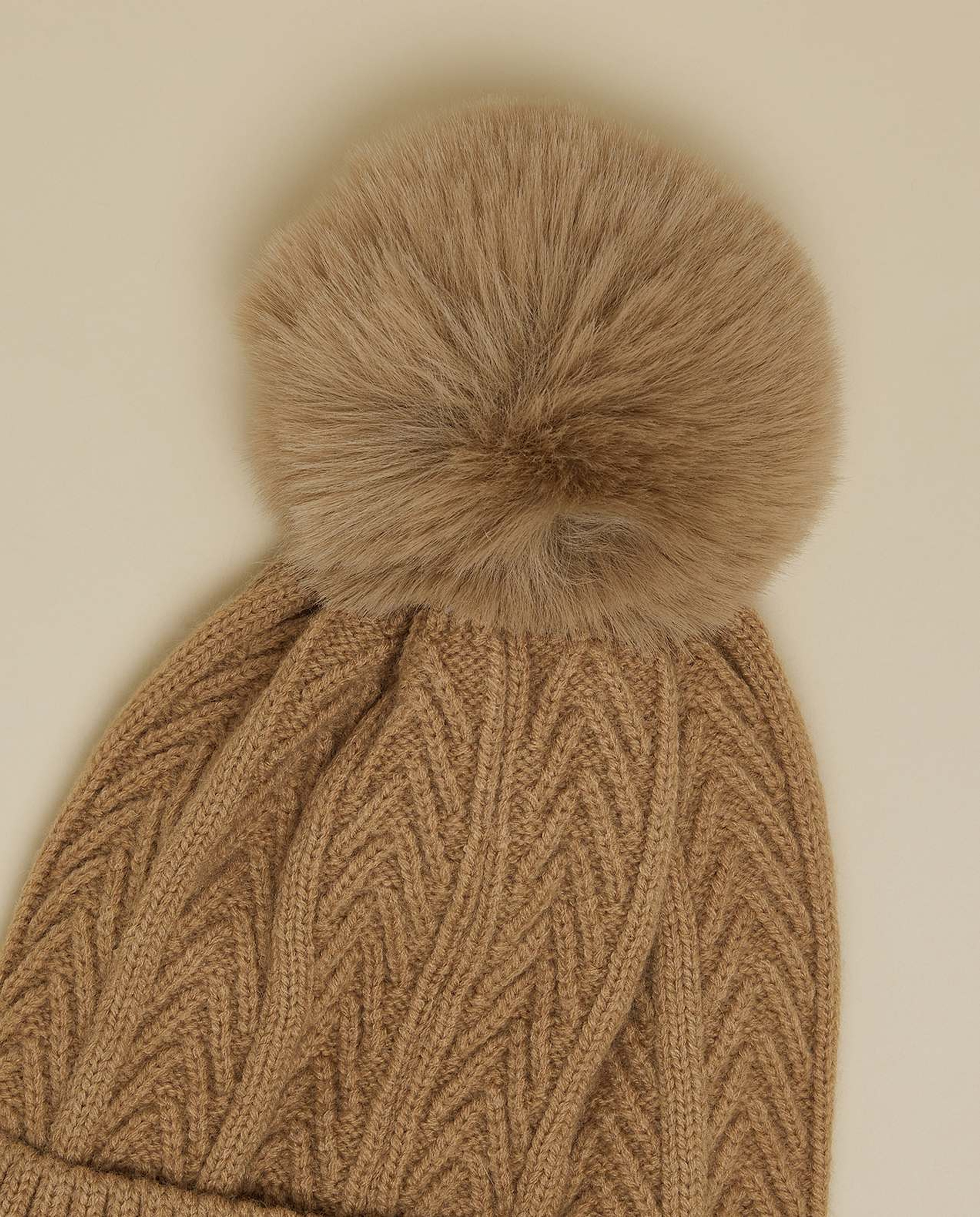 Knitted Beanie with Pom-Pom