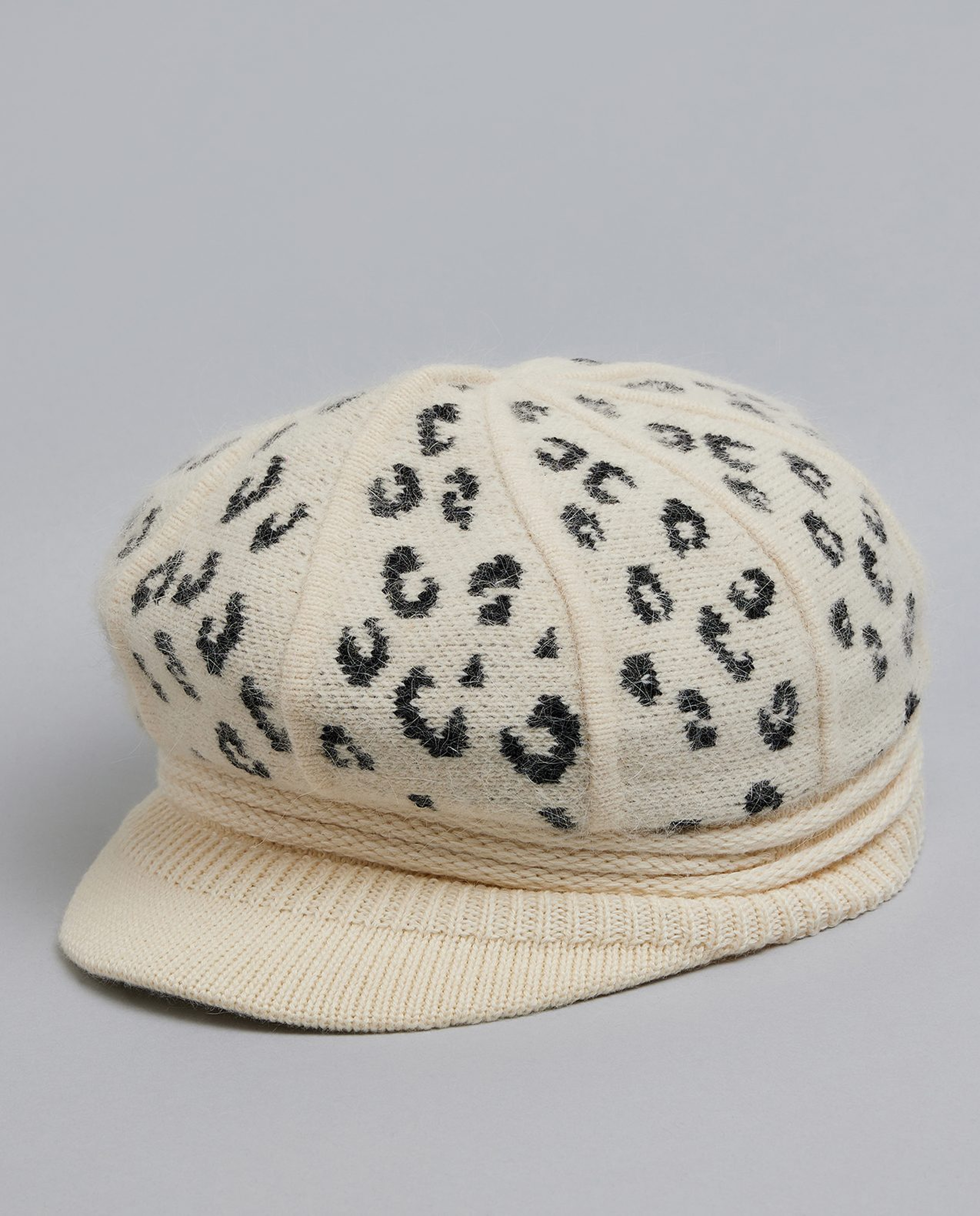 Animal Patterned Newsboy Cap