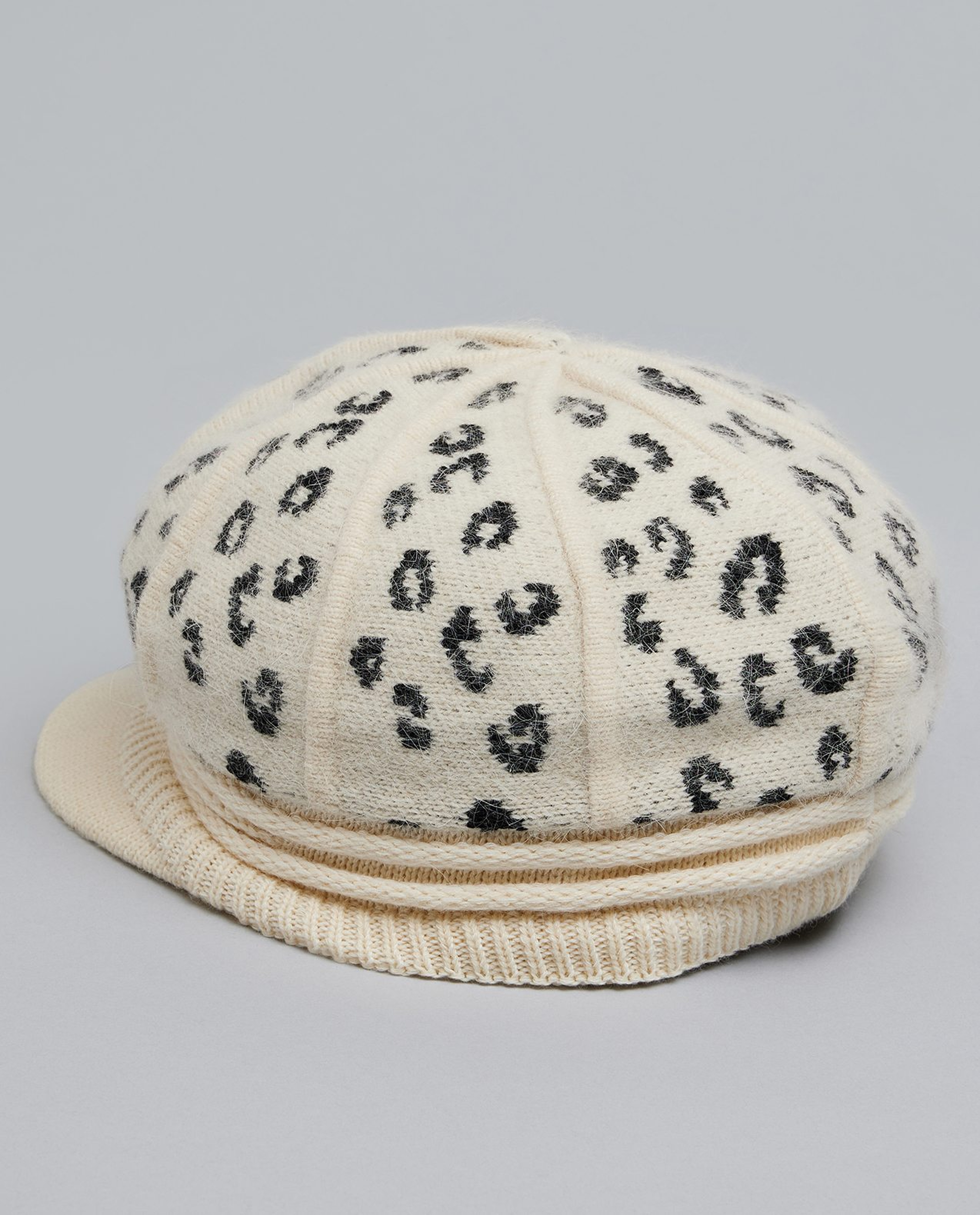 Animal Patterned Newsboy Cap