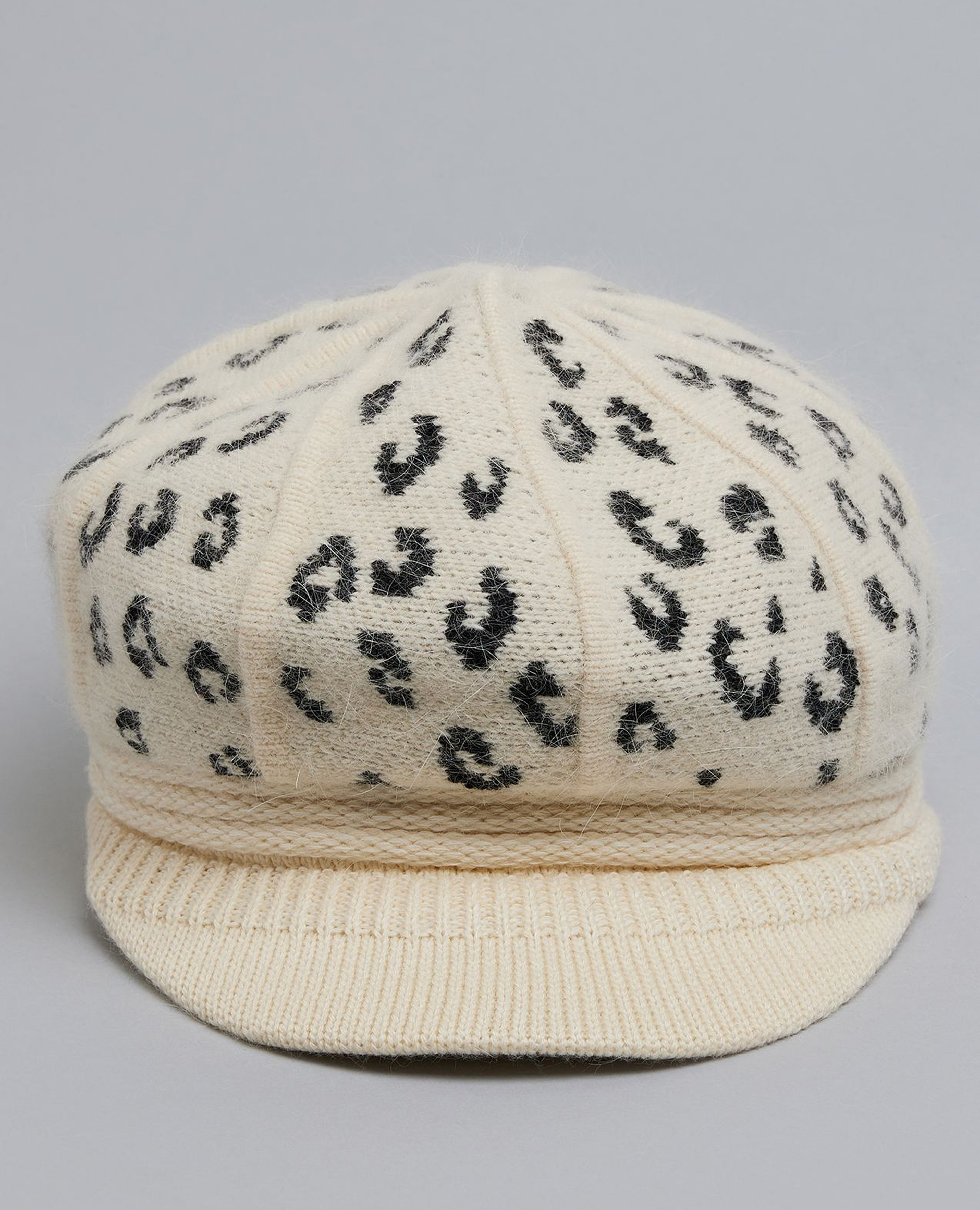 Animal Patterned Newsboy Cap