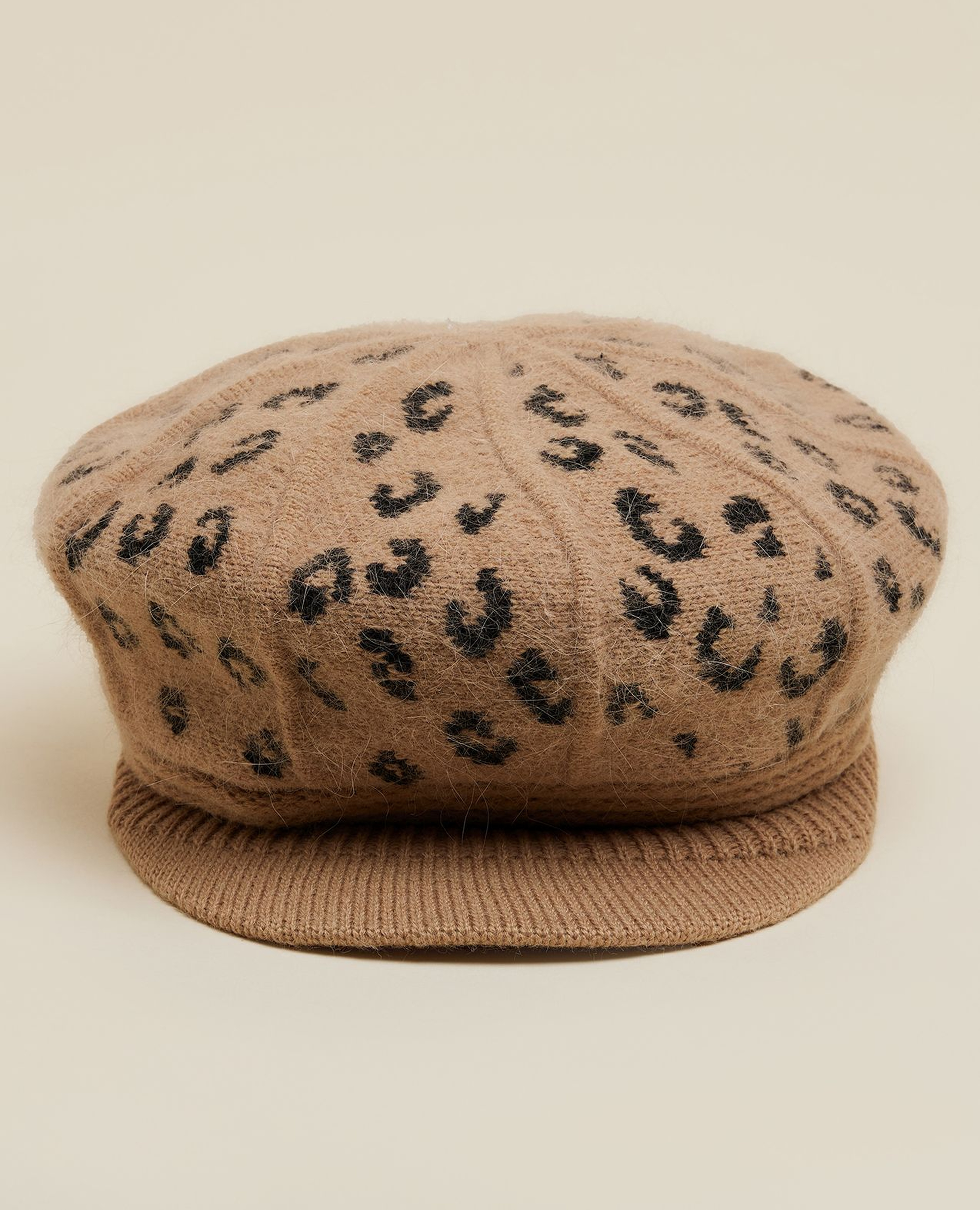 Animal Patterned Newsboy Cap