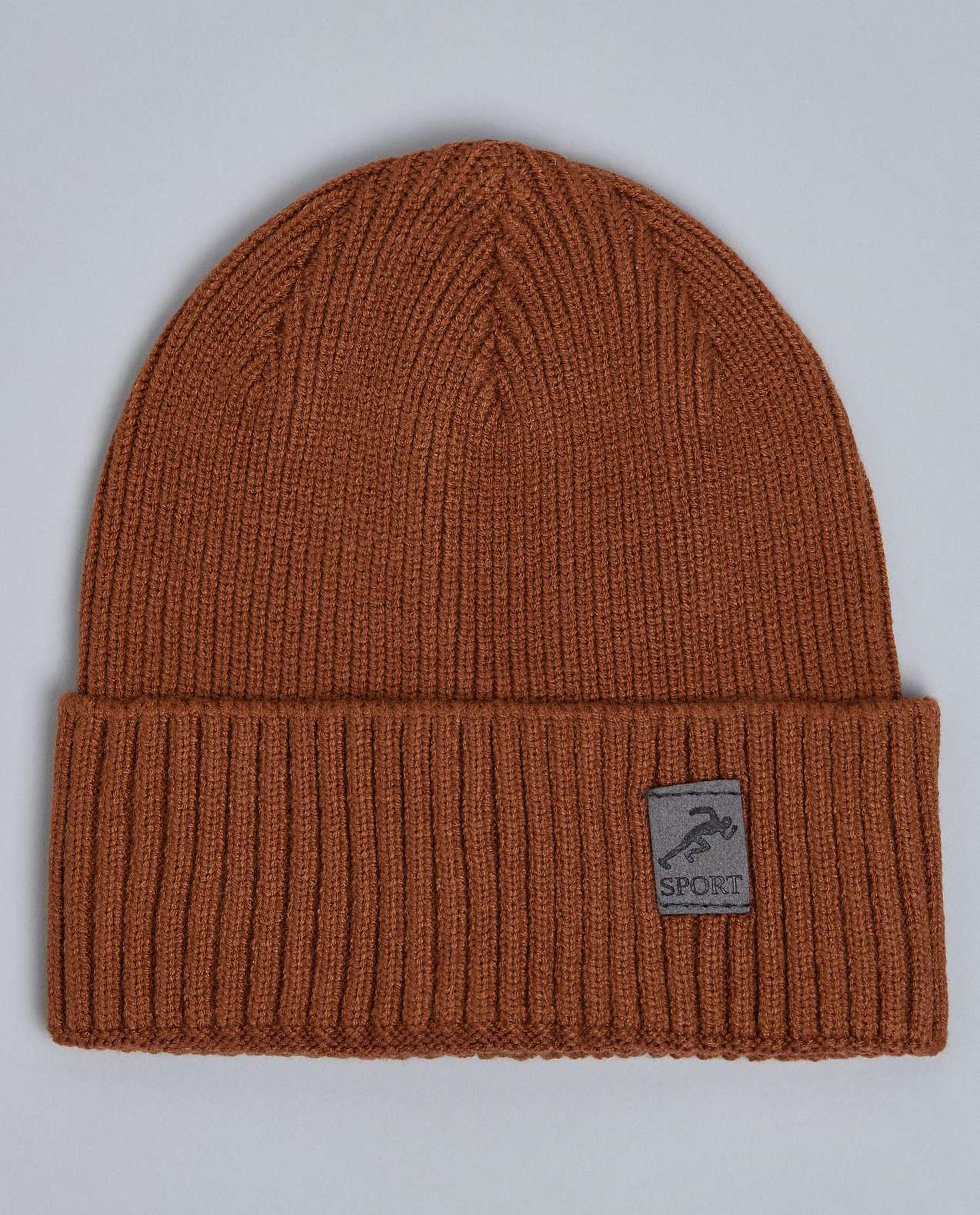 Ribbed Foldover Beanie