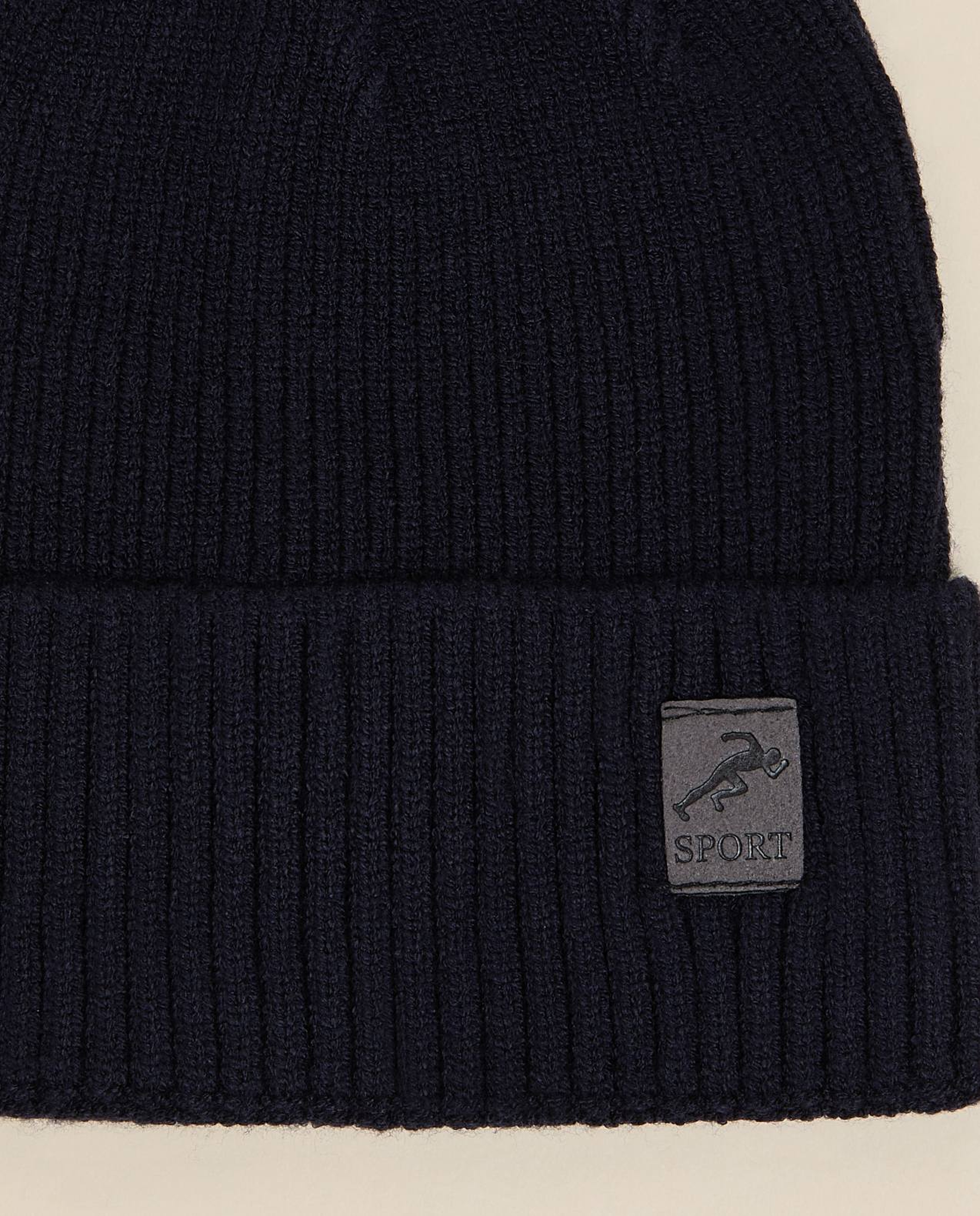 Ribbed Foldover Beanie