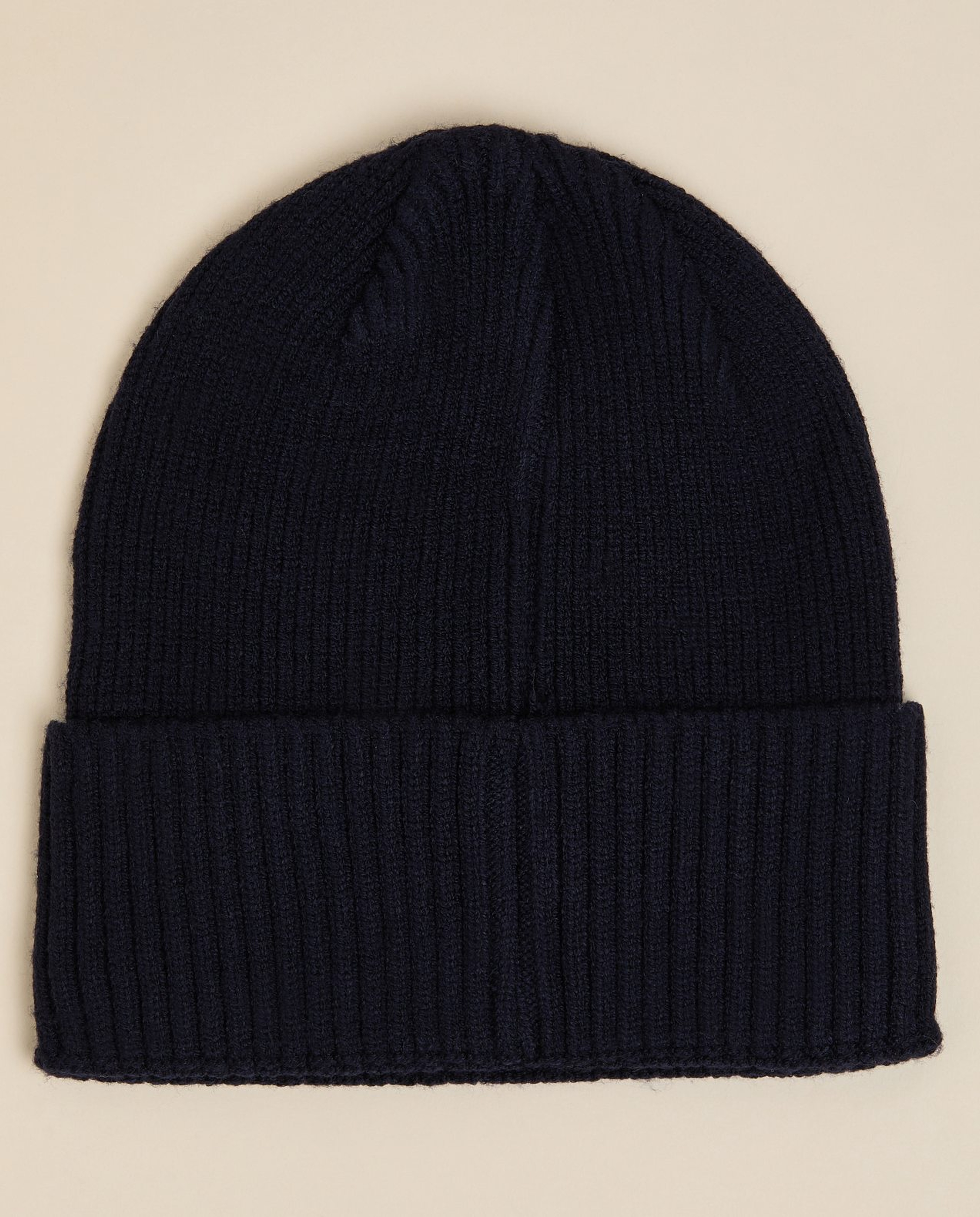 Ribbed Foldover Beanie