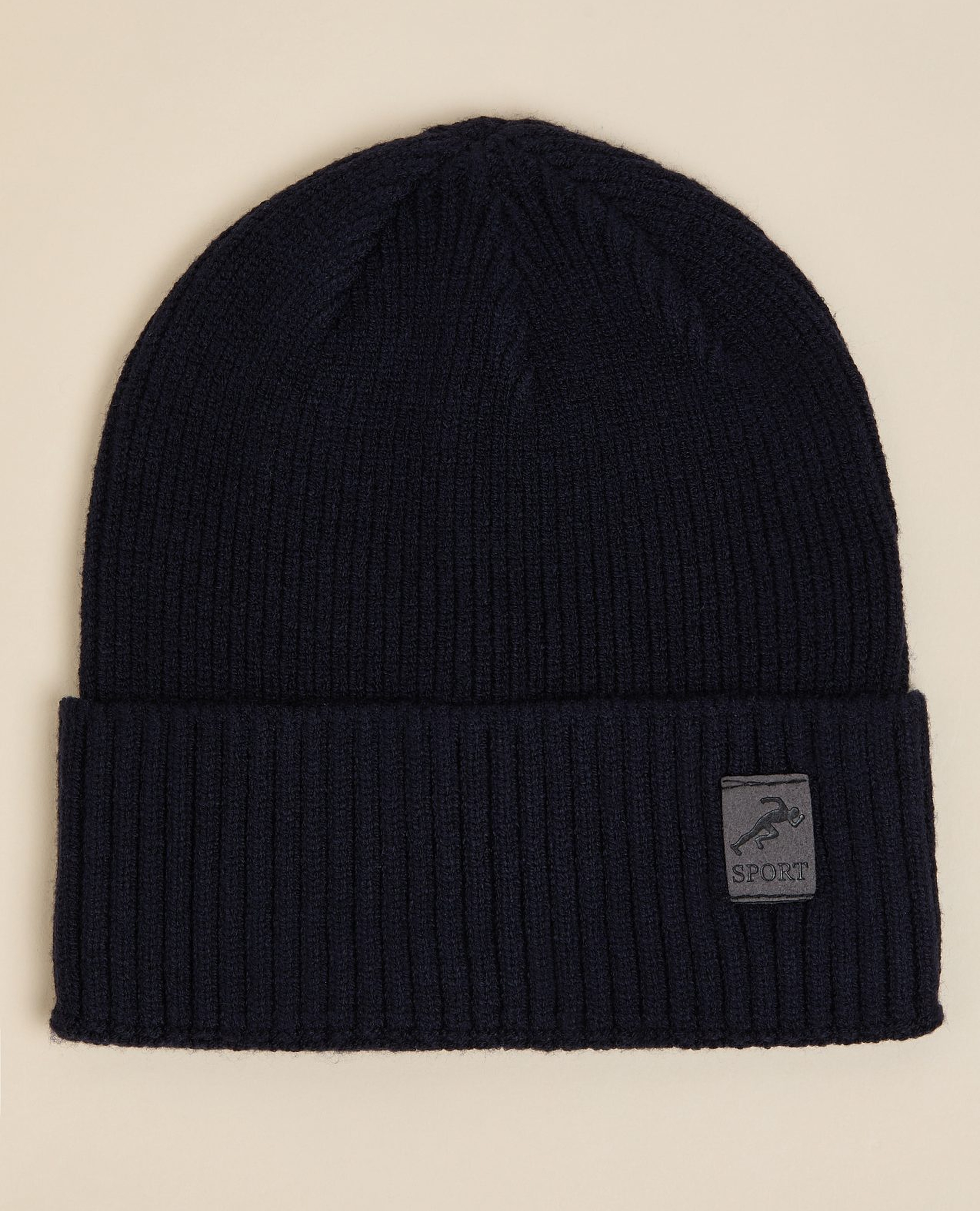 Ribbed Foldover Beanie