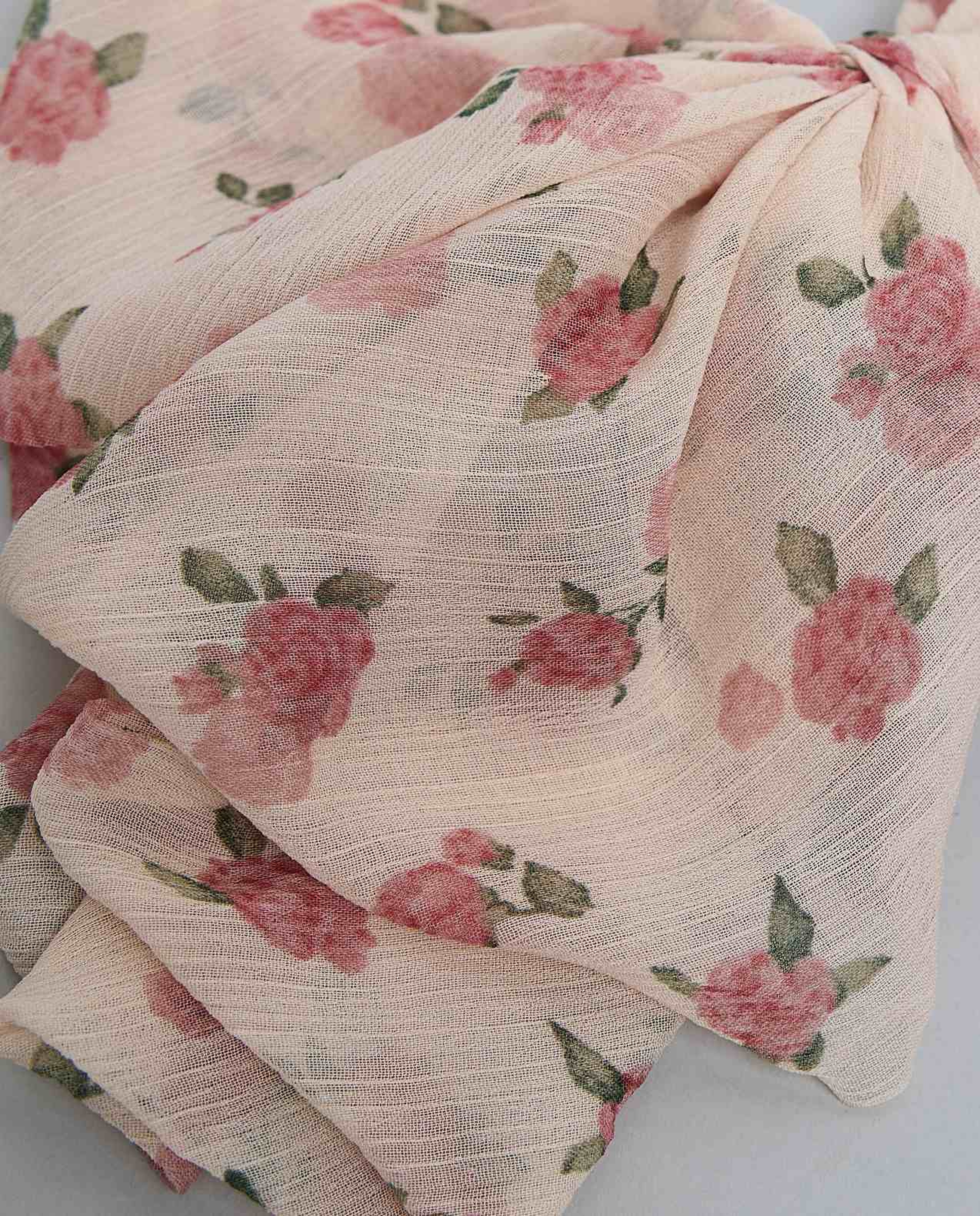 Floral Print Bow Hair Clip