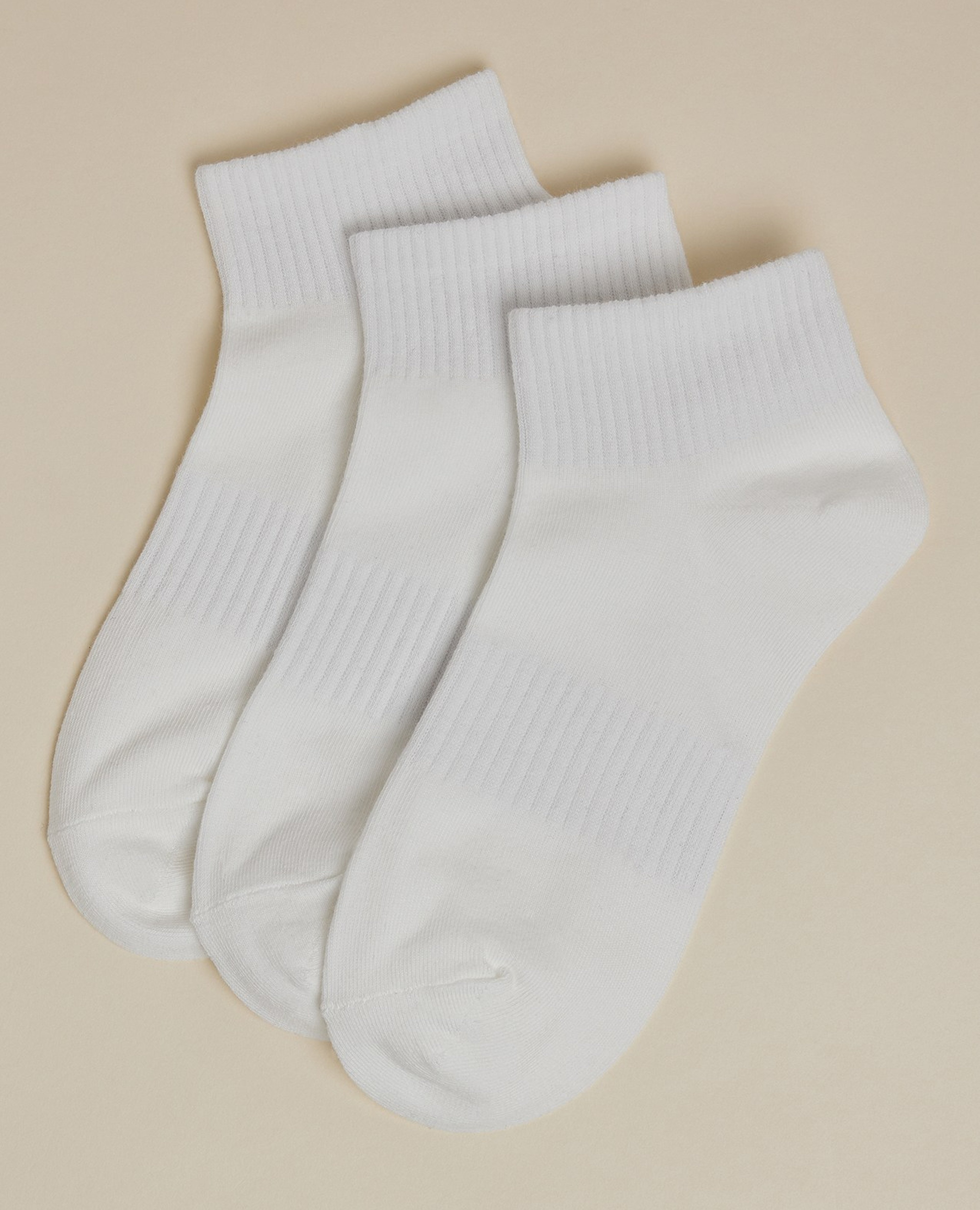 3 Pack Solid Ankle Socks