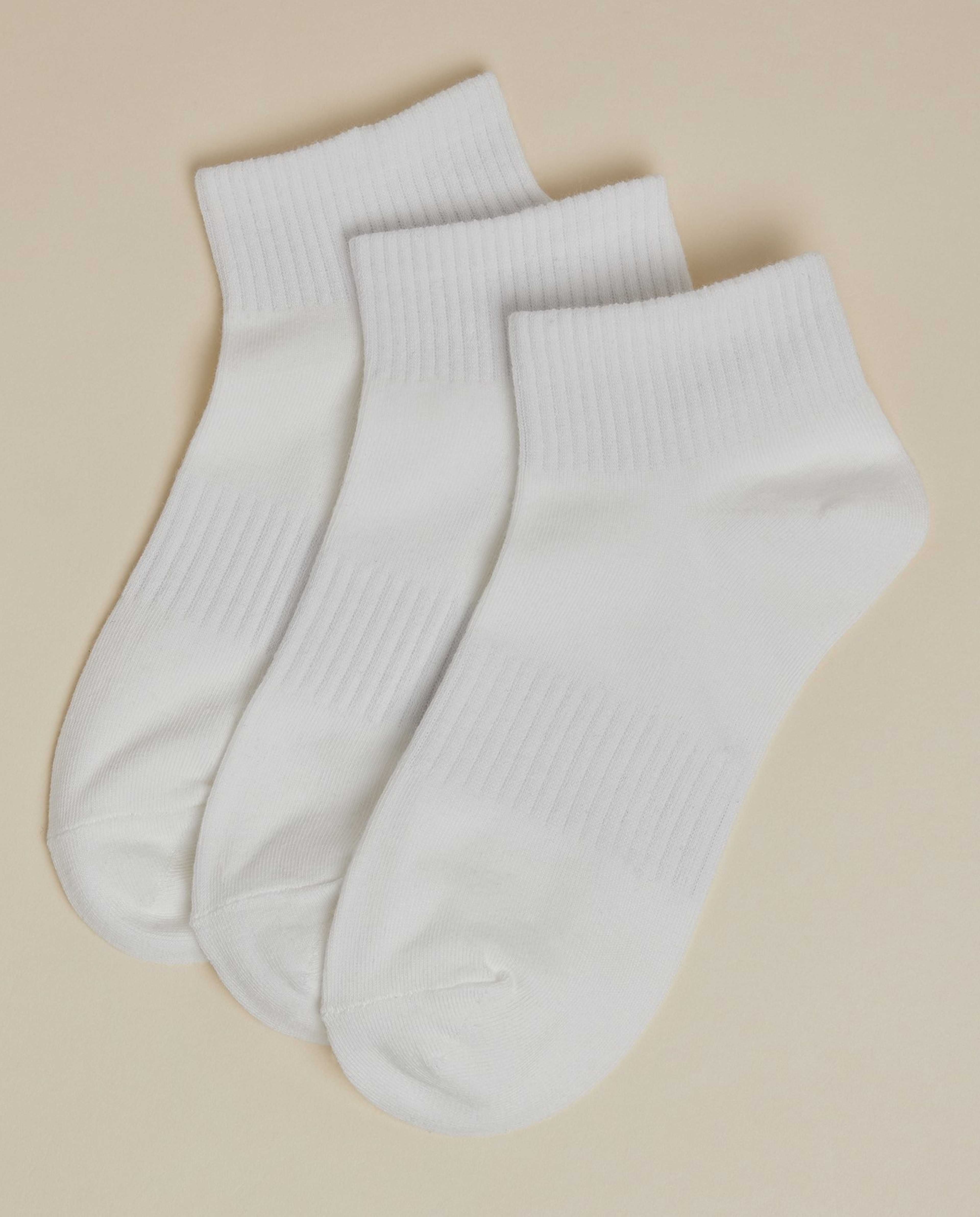 3 Pack Solid Ankle Socks