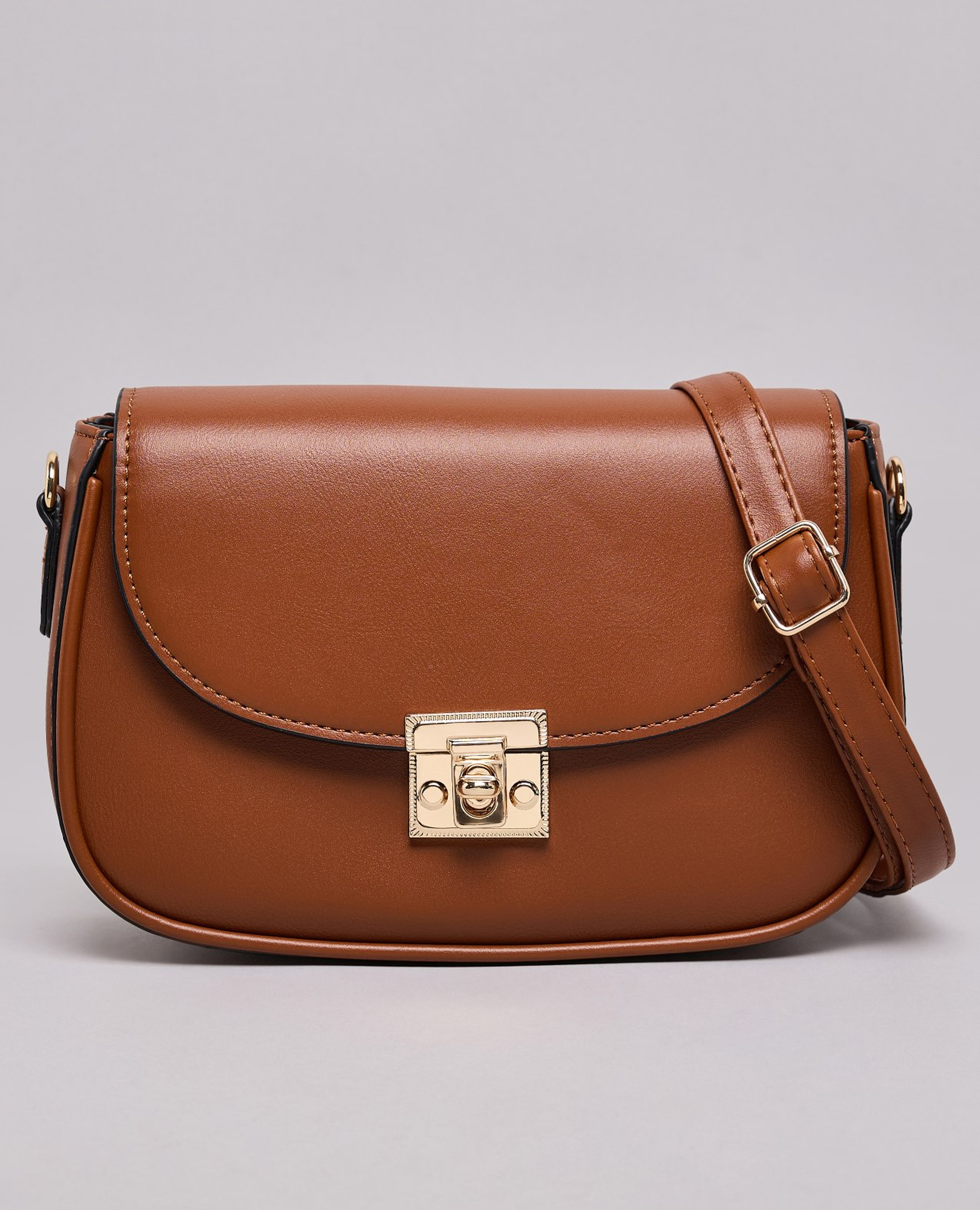 Twist-Lock Crossbody Bag