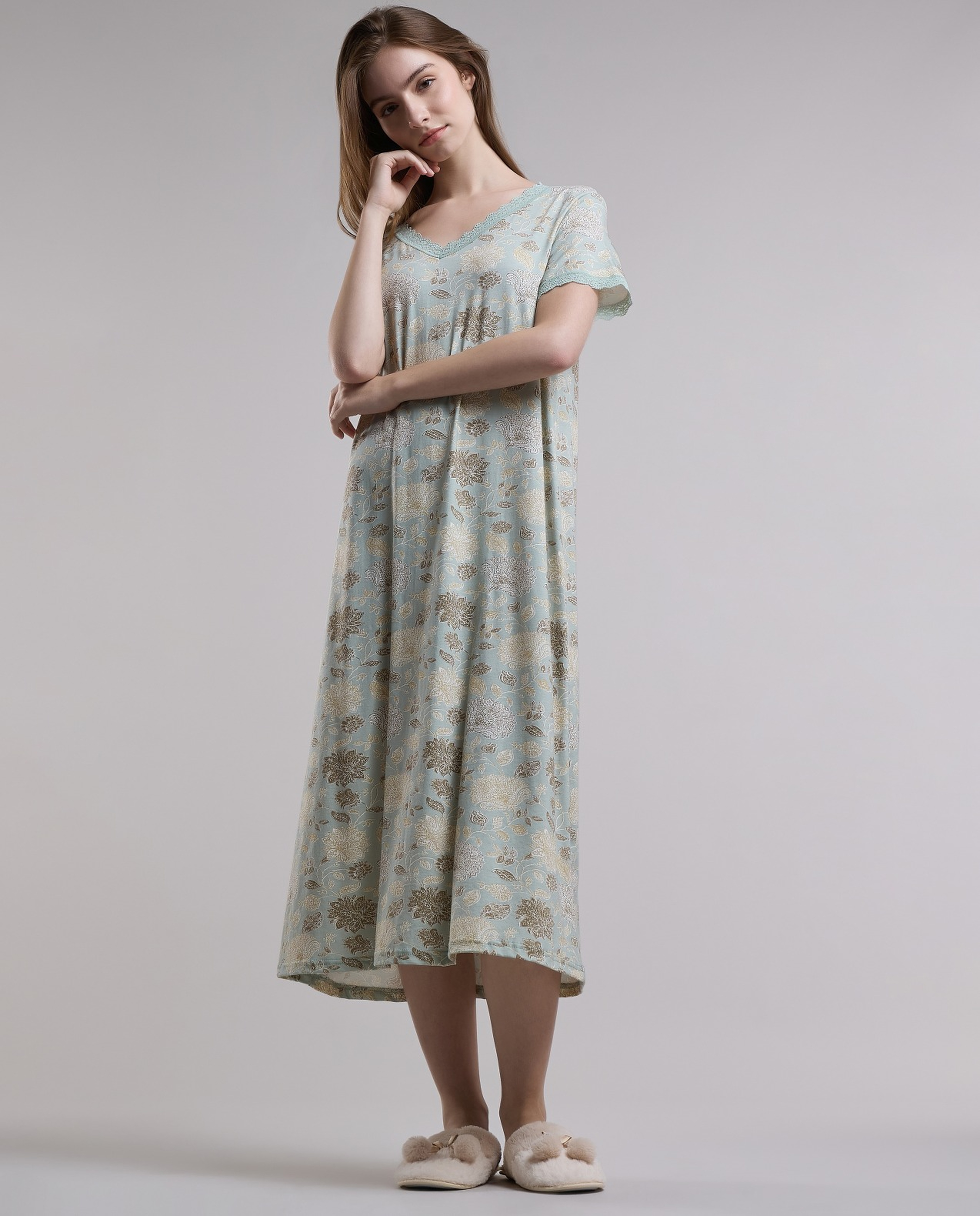 Floral Print Nightdress